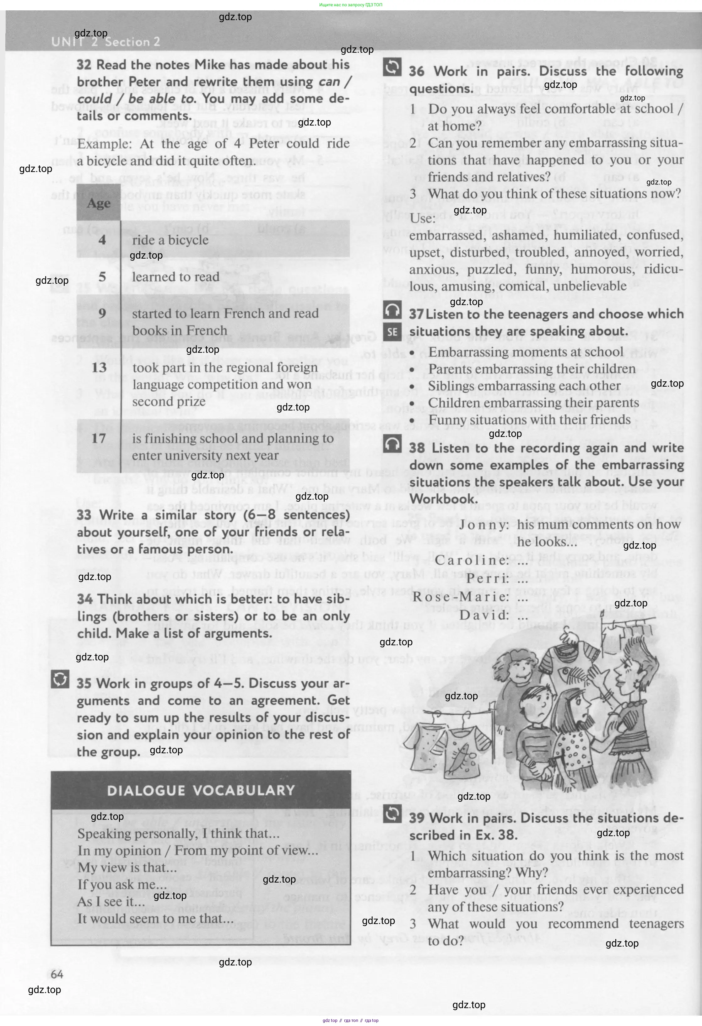 Английский язык (english), 10 класс Учебник (Student's book), авторы: Биболетова Мерем Забатовна, Бабушис Елена Евгеньевна, Снежко Надежда Дмитриевна, издательство Просвещение, Москва, 2016, оранжевого цвета, страница 64