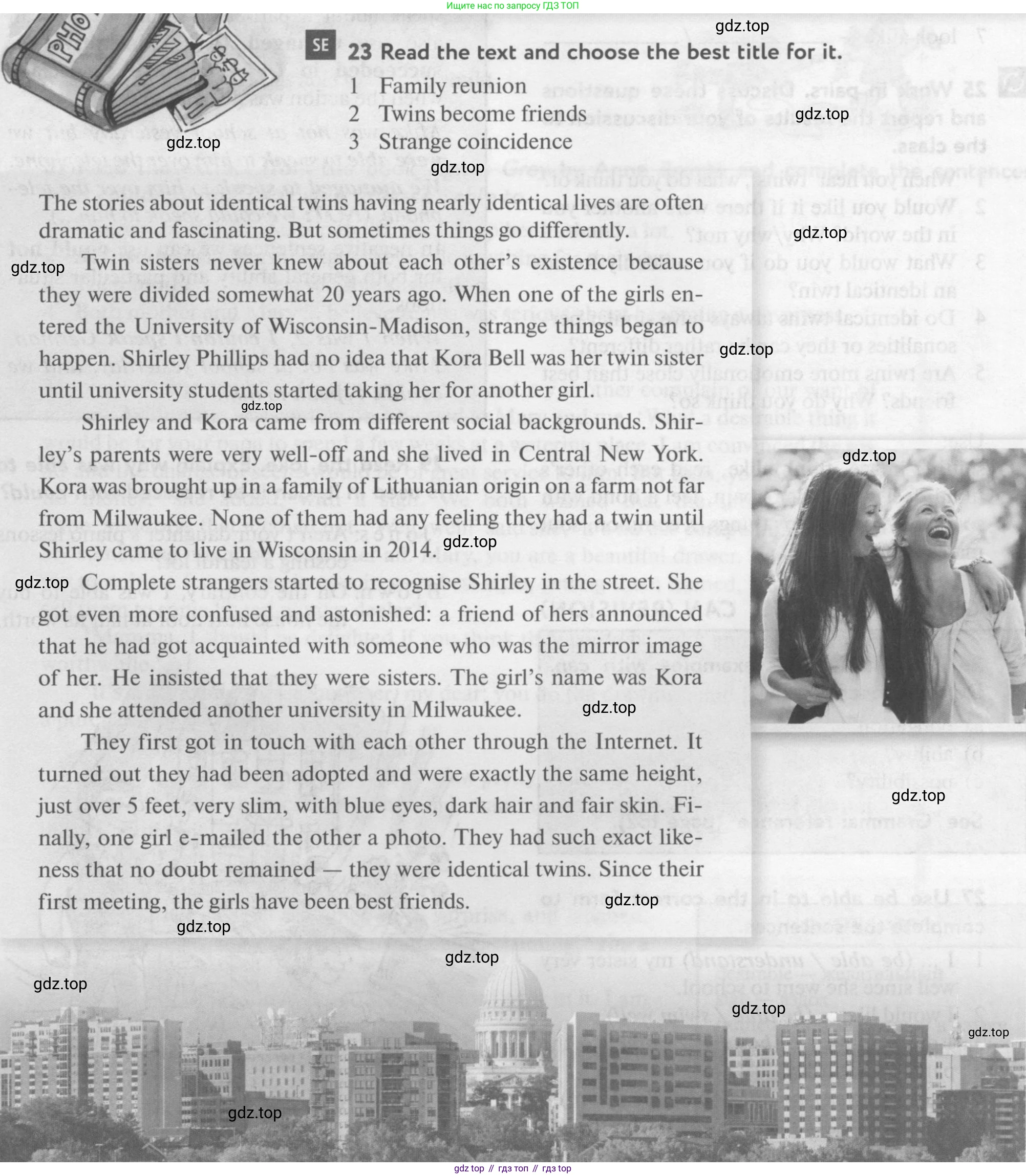 Английский язык (english), 10 класс Учебник (Student's book), авторы: Биболетова Мерем Забатовна, Бабушис Елена Евгеньевна, Снежко Надежда Дмитриевна, издательство Просвещение, Москва, 2016, оранжевого цвета, страница 61, номер 23, Условие