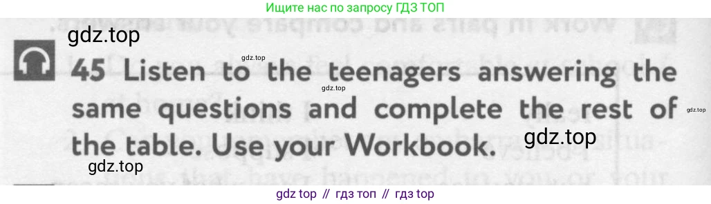 Английский язык (english), 10 класс Учебник (Student's book), авторы: Биболетова Мерем Забатовна, Бабушис Елена Евгеньевна, Снежко Надежда Дмитриевна, издательство Просвещение, Москва, 2016, оранжевого цвета, страница 66, номер 45, Условие