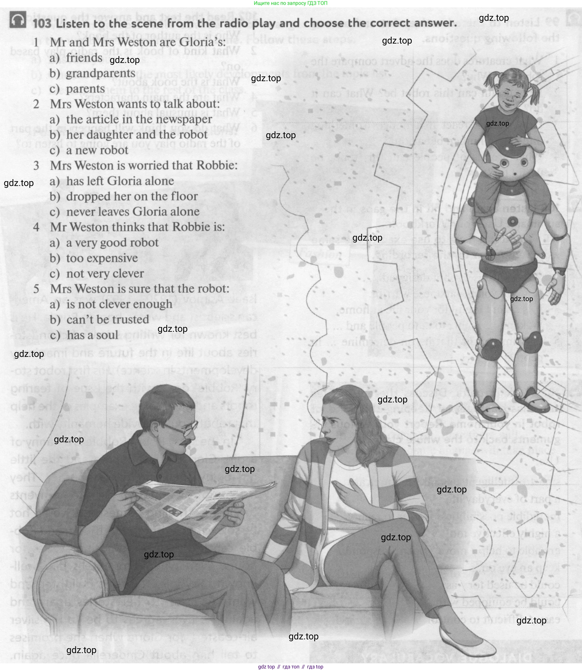 Английский язык (english), 10 класс Учебник (Student's book), авторы: Биболетова Мерем Забатовна, Бабушис Елена Евгеньевна, Снежко Надежда Дмитриевна, издательство Просвещение, Москва, 2016, оранжевого цвета, страница 122, номер 103, Условие