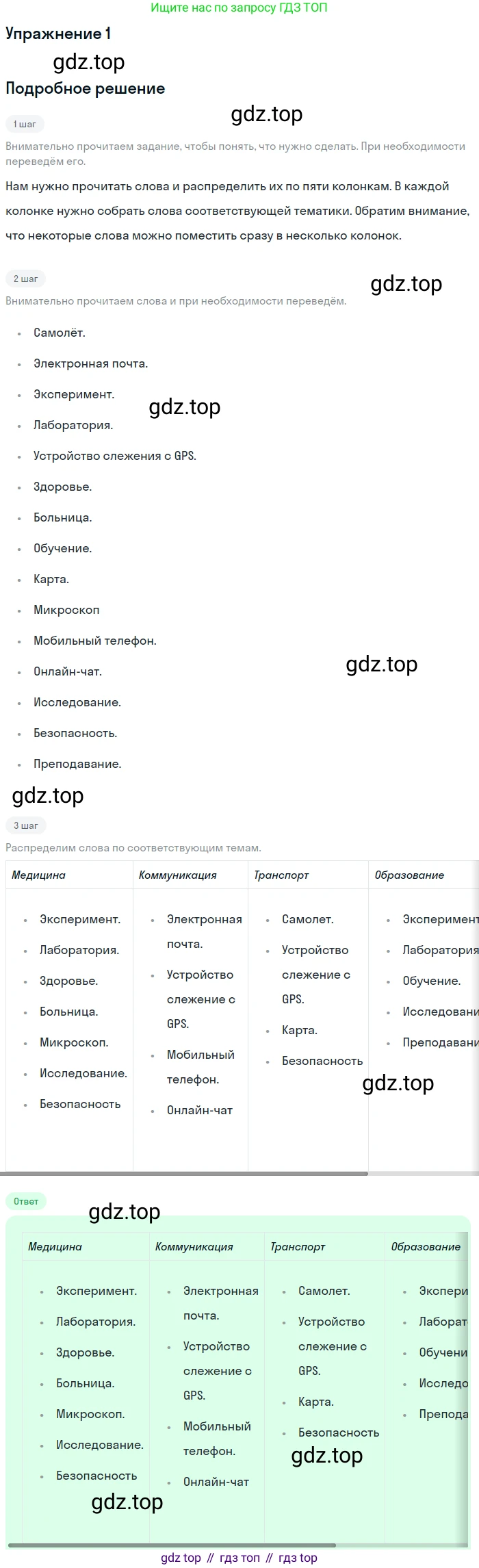 Английский язык (english), 10 класс рабочая тетрадь, авторы: Комарова Юлия Александровна, Ларионова Ирина Владимировна, издательство Русское слово, Москва, 2013, розового цвета, страница 72, номер 1, Решение