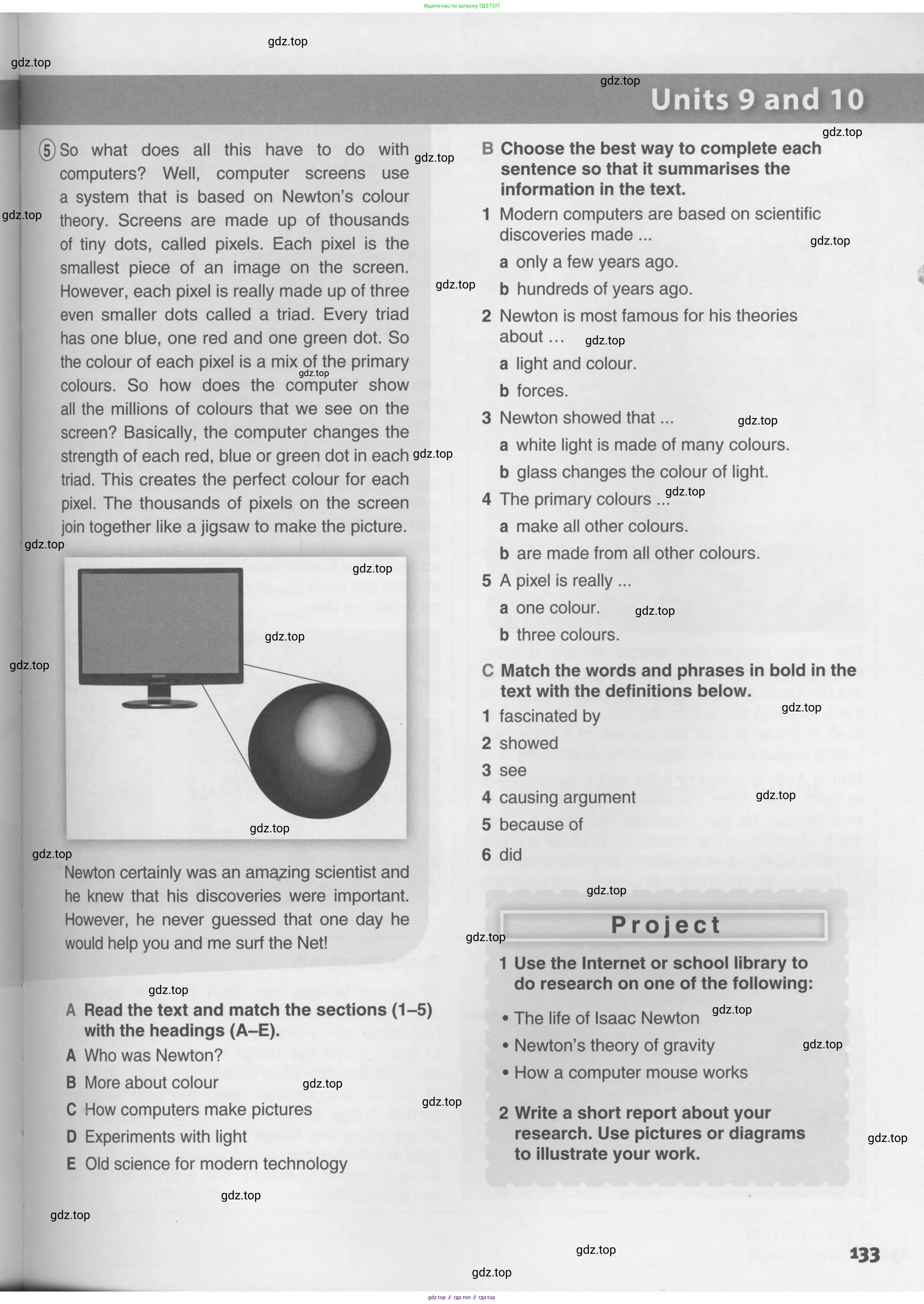 Английский язык (english), 10 класс Учебник (Student's book), авторы: Комарова Юлия Александровна, Ларионова Ирина Владимировна, Араванис Розмари, Вассилакис Джордж, издательство Русское слово, Москва, 2015, страница 133