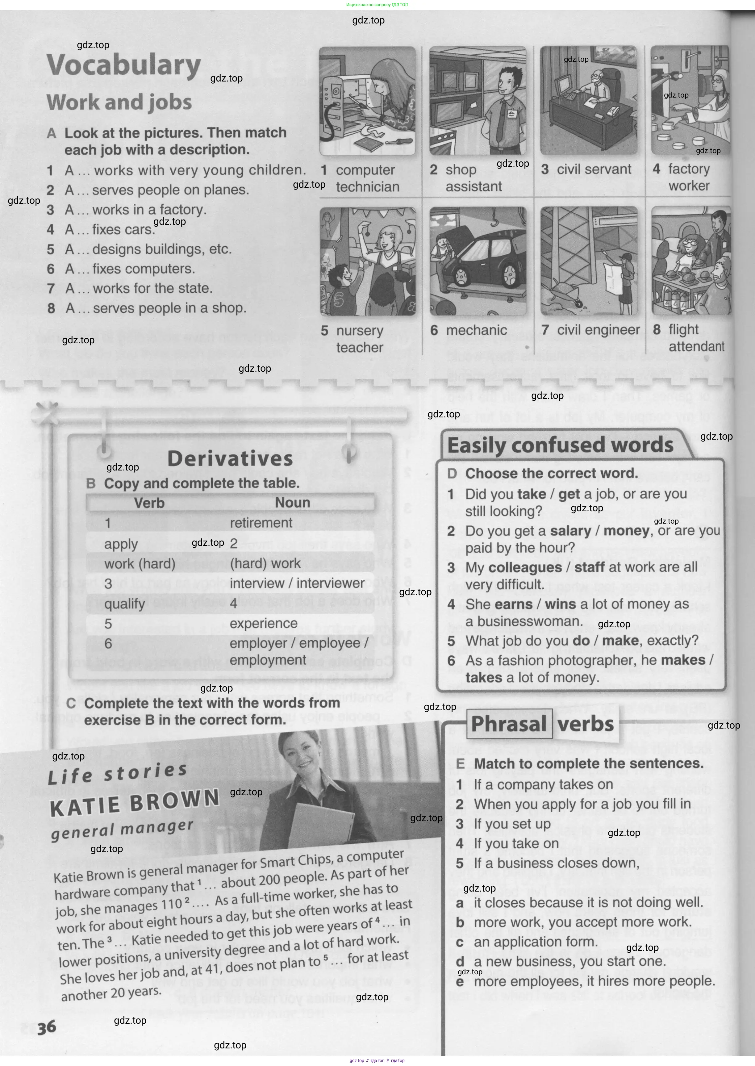 Английский язык (english), 10 класс Учебник (Student's book), авторы: Комарова Юлия Александровна, Ларионова Ирина Владимировна, Араванис Розмари, Вассилакис Джордж, издательство Русское слово, Москва, 2015, страница 36