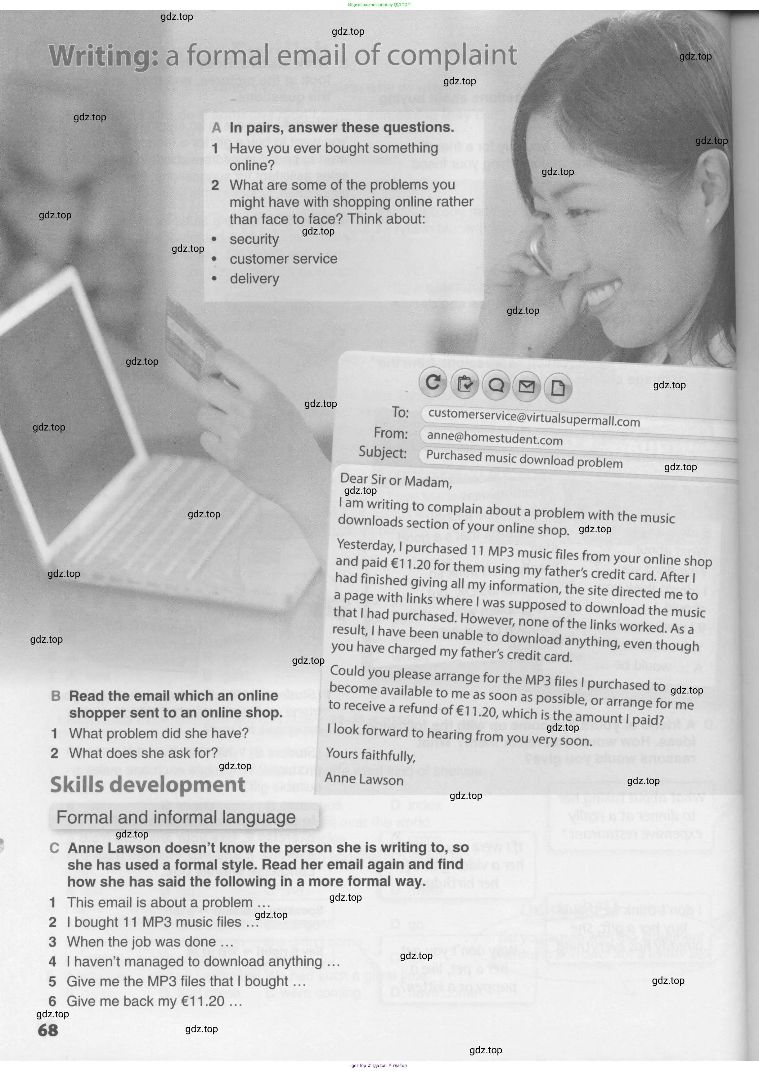 Английский язык (english), 10 класс Учебник (Student's book), авторы: Комарова Юлия Александровна, Ларионова Ирина Владимировна, Араванис Розмари, Вассилакис Джордж, издательство Русское слово, Москва, 2015, страница 68