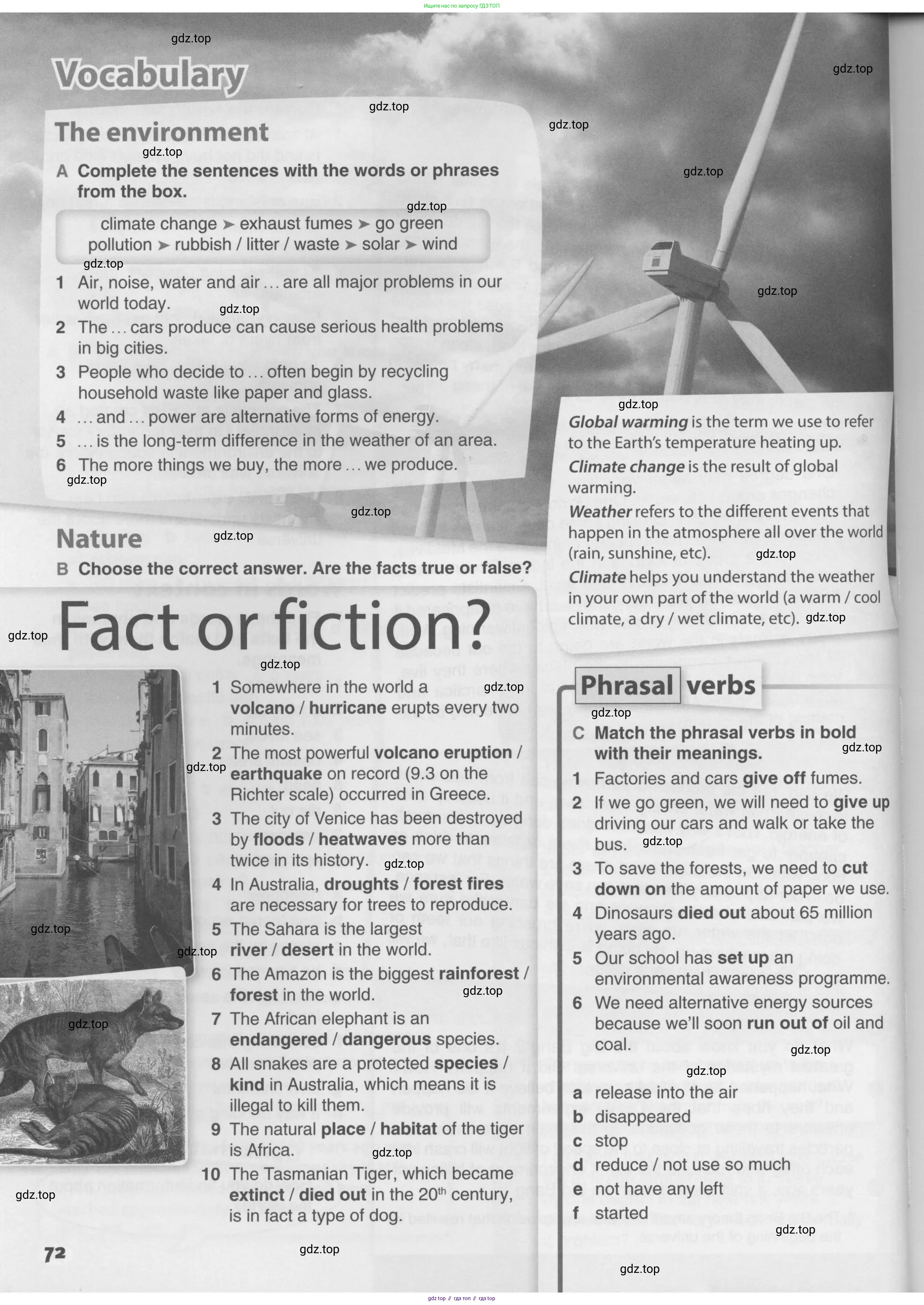 Английский язык (english), 10 класс Учебник (Student's book), авторы: Комарова Юлия Александровна, Ларионова Ирина Владимировна, Араванис Розмари, Вассилакис Джордж, издательство Русское слово, Москва, 2015, страница 72