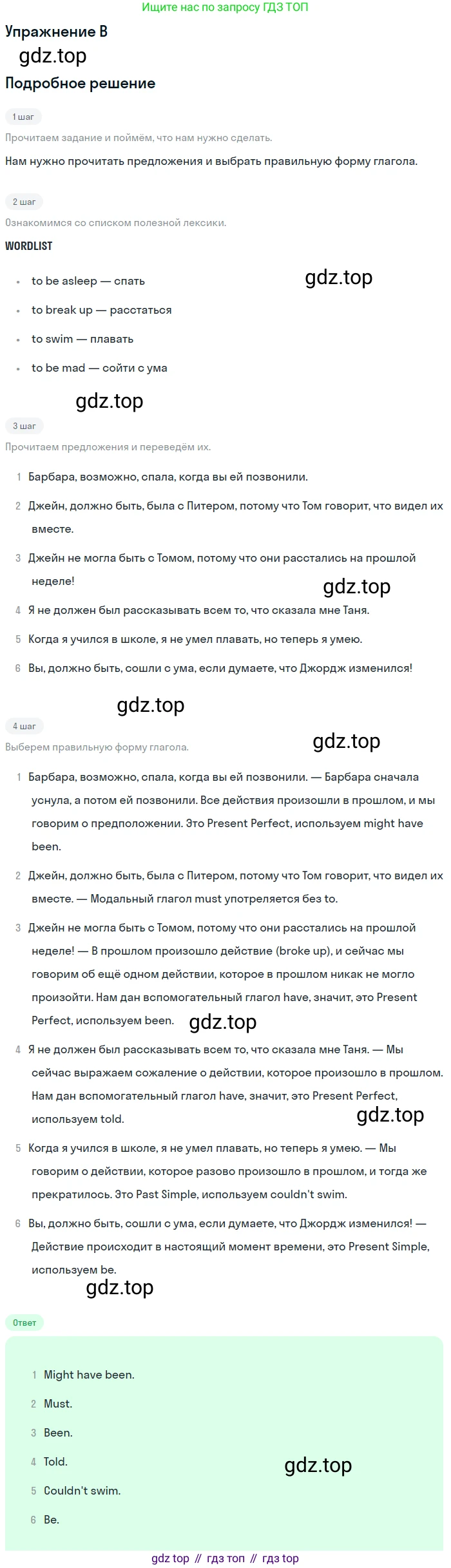 Английский язык (english), 10 класс Учебник (Student's book), авторы: Комарова Юлия Александровна, Ларионова Ирина Владимировна, Араванис Розмари, Вассилакис Джордж, издательство Русское слово, Москва, 2015, страница 101, номер B, Решение