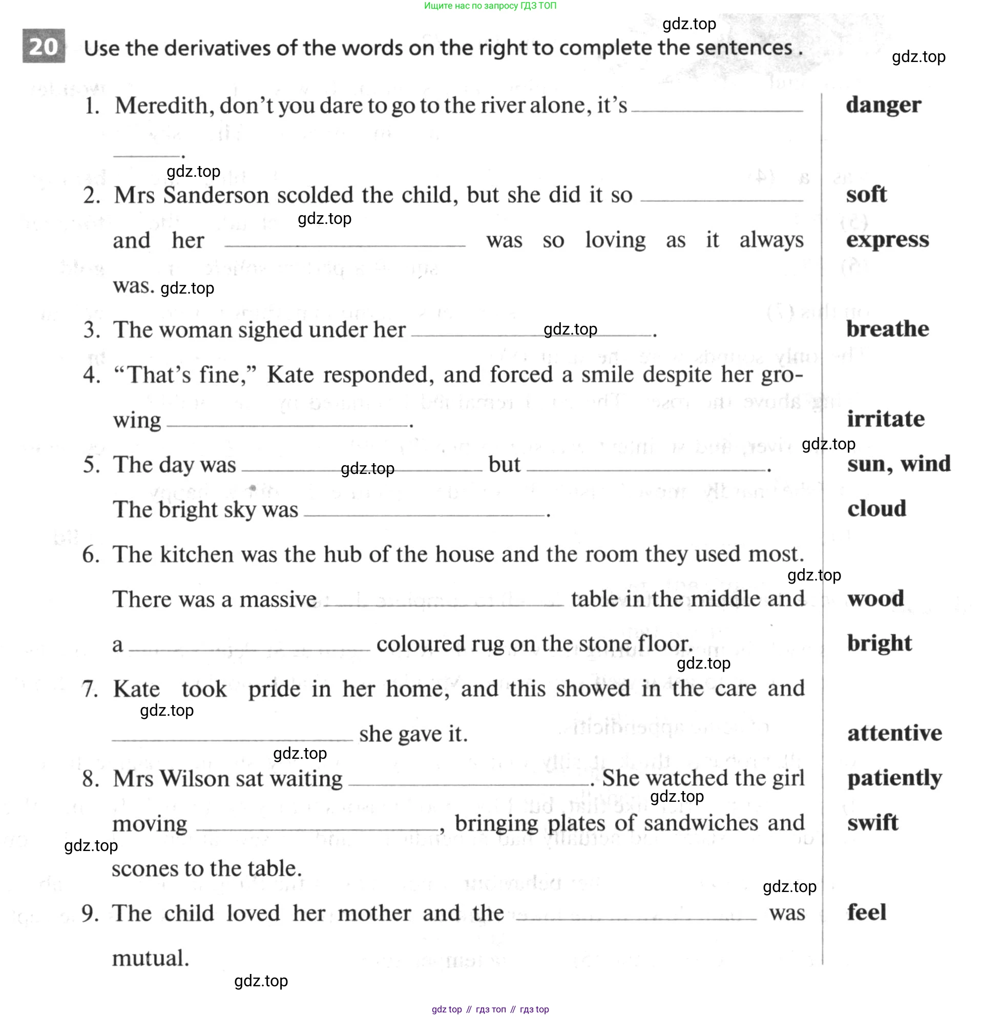 ГДЗ Английский язык (english), 10 класс рабочая тетрадь, авторы: Афанасьева Ольга Васильевна (Afanasyeva Olga), Михеева Ирина Владимировна (Mikheeva Irina), Баранова Ксения Михайловна (Baranova Ksenia), издательство Просвещение, Москва, 2016, белого цвета, страница 17, номер 20, Условие