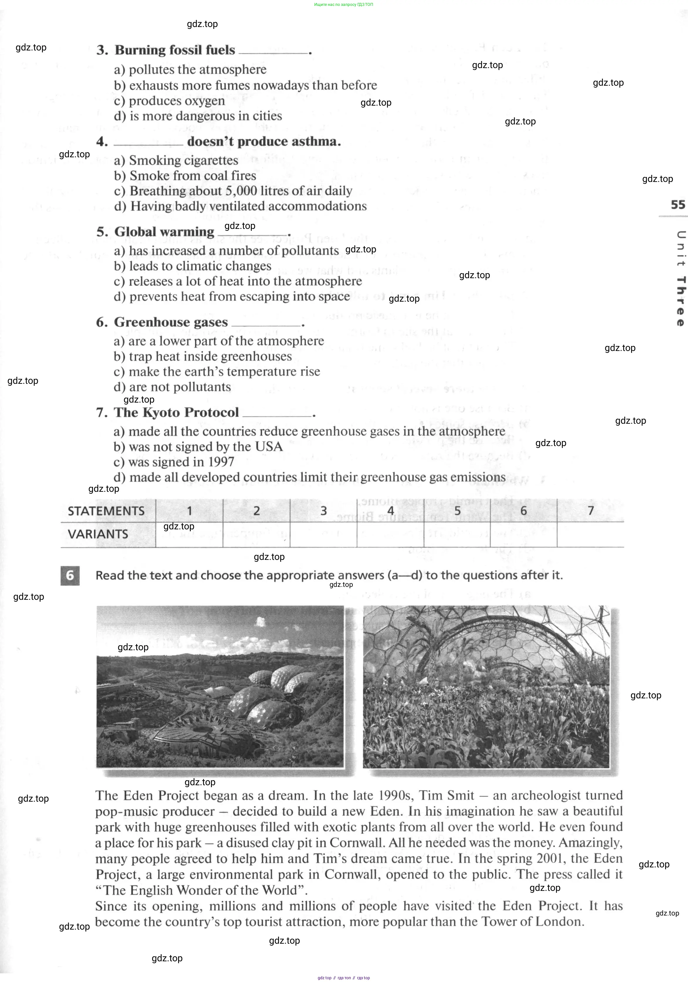 Английский язык (english), 10 класс рабочая тетрадь, авторы: Афанасьева Ольга Васильевна (Afanasyeva Olga), Михеева Ирина Владимировна (Mikheeva Irina), Баранова Ксения Михайловна (Baranova Ksenia), издательство Просвещение, Москва, 2016, белого цвета, страница 55