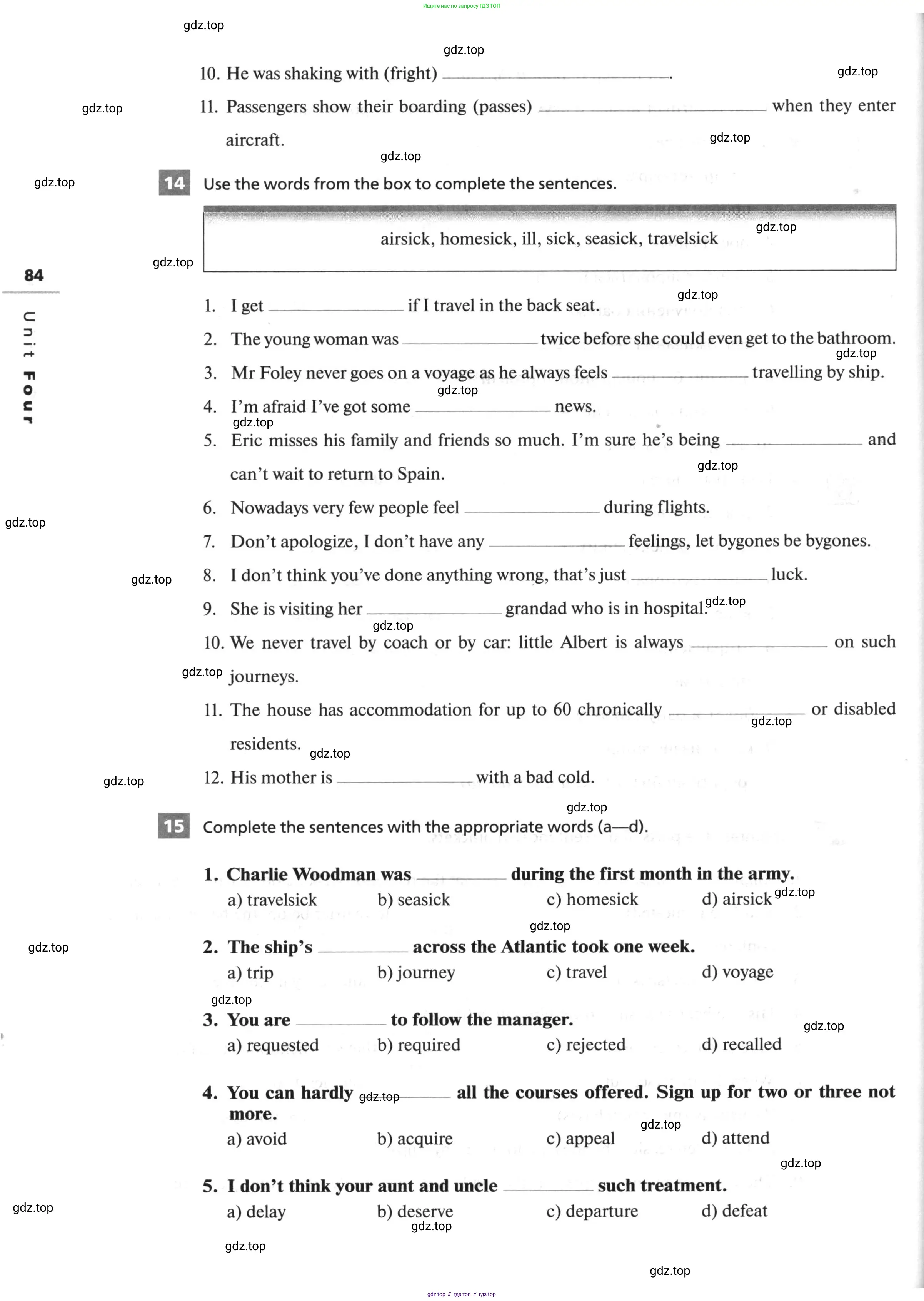 Английский язык (english), 10 класс рабочая тетрадь, авторы: Афанасьева Ольга Васильевна (Afanasyeva Olga), Михеева Ирина Владимировна (Mikheeva Irina), Баранова Ксения Михайловна (Baranova Ksenia), издательство Просвещение, Москва, 2016, белого цвета, страница 84