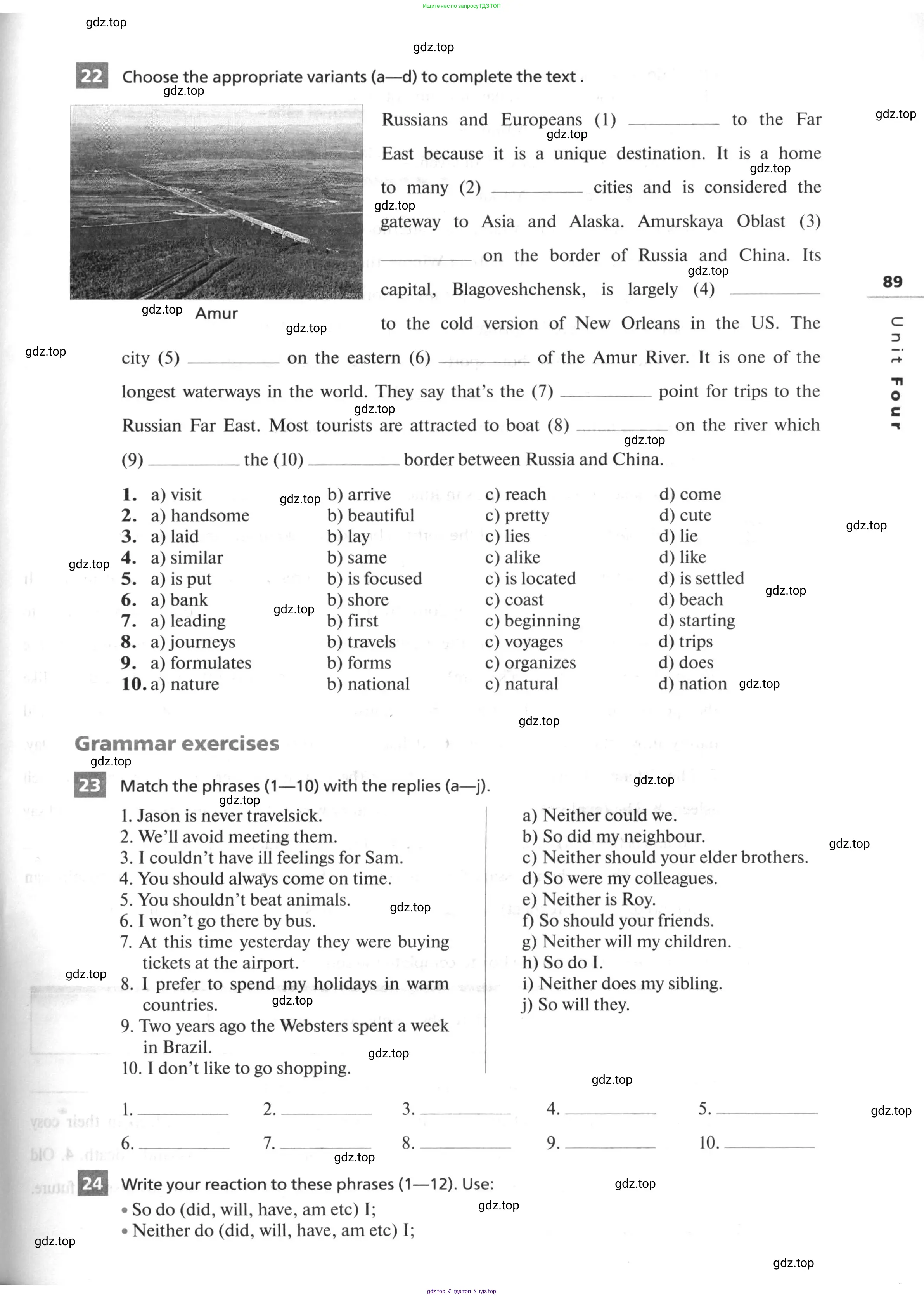 Английский язык (english), 10 класс рабочая тетрадь, авторы: Афанасьева Ольга Васильевна (Afanasyeva Olga), Михеева Ирина Владимировна (Mikheeva Irina), Баранова Ксения Михайловна (Baranova Ksenia), издательство Просвещение, Москва, 2016, белого цвета, страница 89