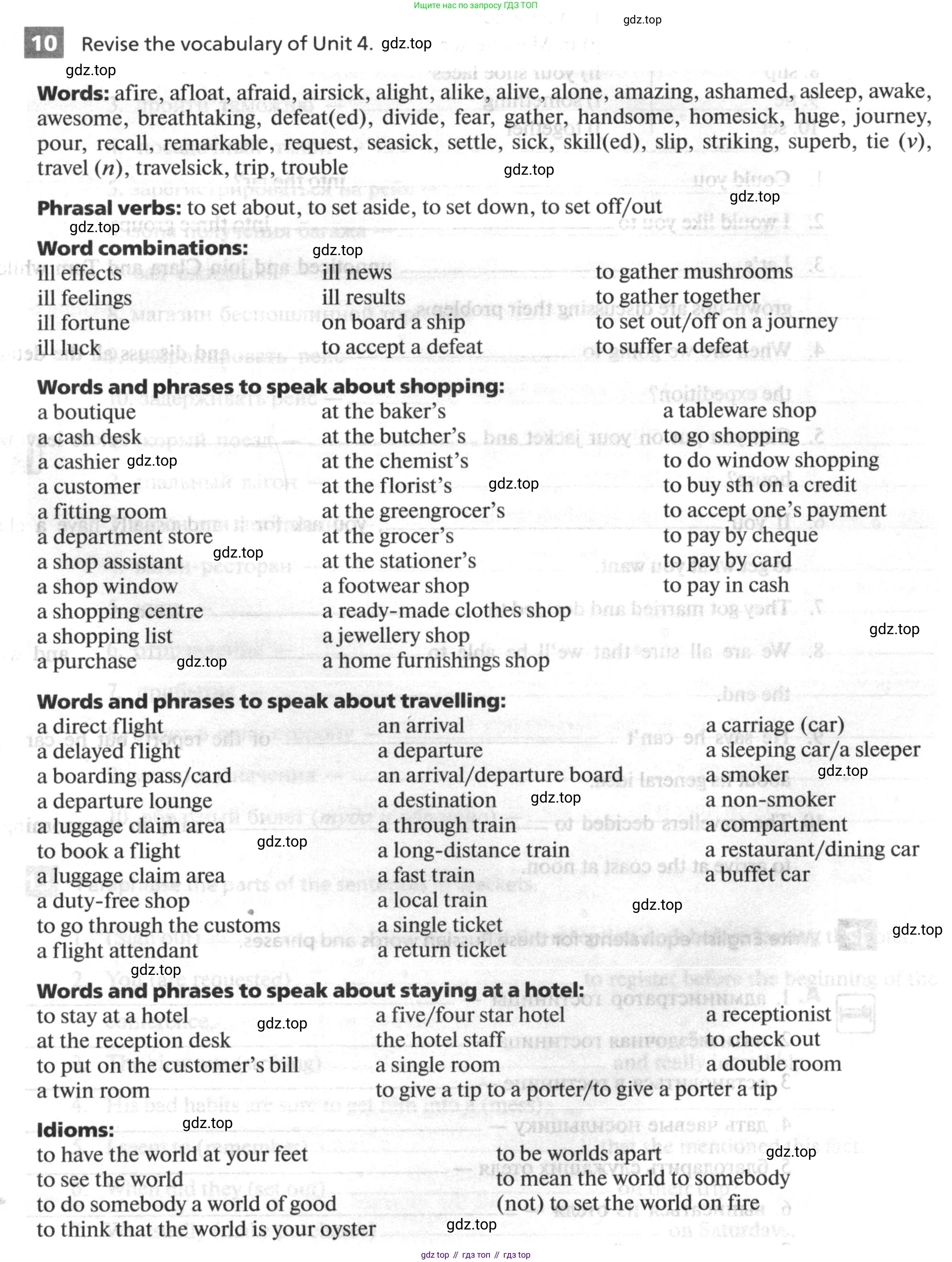 ГДЗ Английский язык (english), 10 класс рабочая тетрадь, авторы: Афанасьева Ольга Васильевна (Afanasyeva Olga), Михеева Ирина Владимировна (Mikheeva Irina), Баранова Ксения Михайловна (Baranova Ksenia), издательство Просвещение, Москва, 2016, белого цвета, страница 81, номер 10, Условие