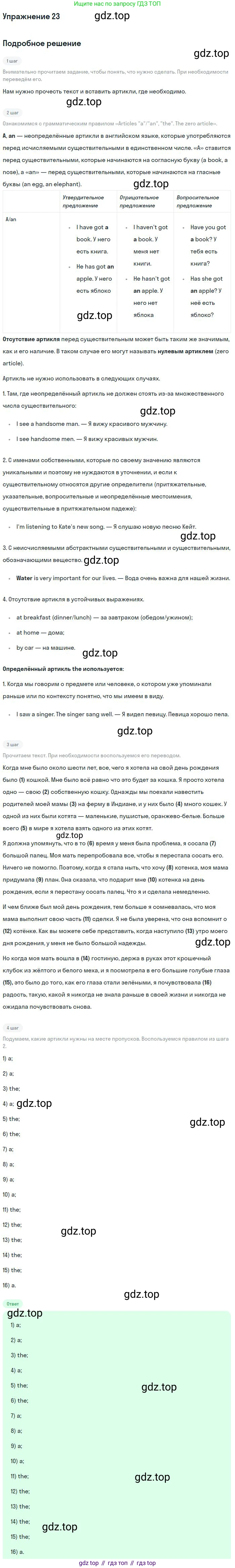ГДЗ Английский язык (english), 10 класс рабочая тетрадь, авторы: Афанасьева Ольга Васильевна (Afanasyeva Olga), Михеева Ирина Владимировна (Mikheeva Irina), Баранова Ксения Михайловна (Baranova Ksenia), издательство Просвещение, Москва, 2016, белого цвета, страница 64, номер 23, Решение