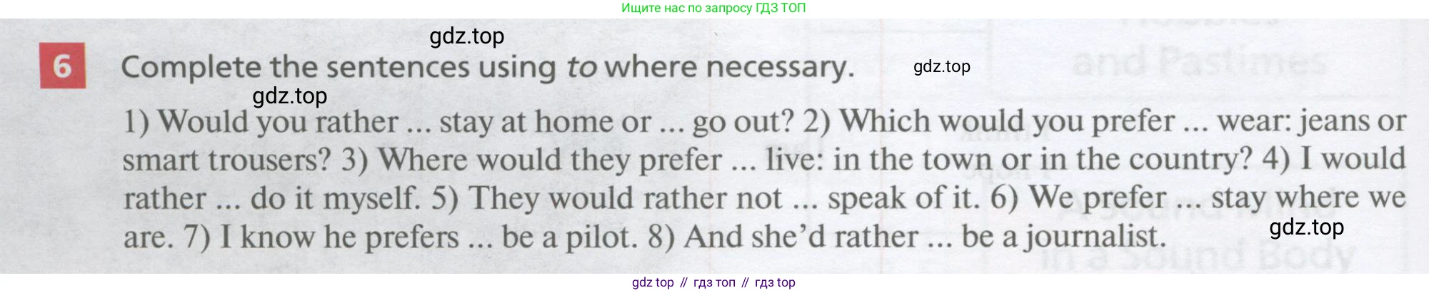Английский язык (english), 10 класс Учебник, авторы: Афанасьева Ольга Васильевна (Afanasyeva Olga), Михеева Ирина Владимировна (Mikheeva Irina), Баранова Ксения Михайловна (Baranova Ksenia), издательство Просвещение, Москва, 2016, белого цвета, страница 8, номер 6, Условие