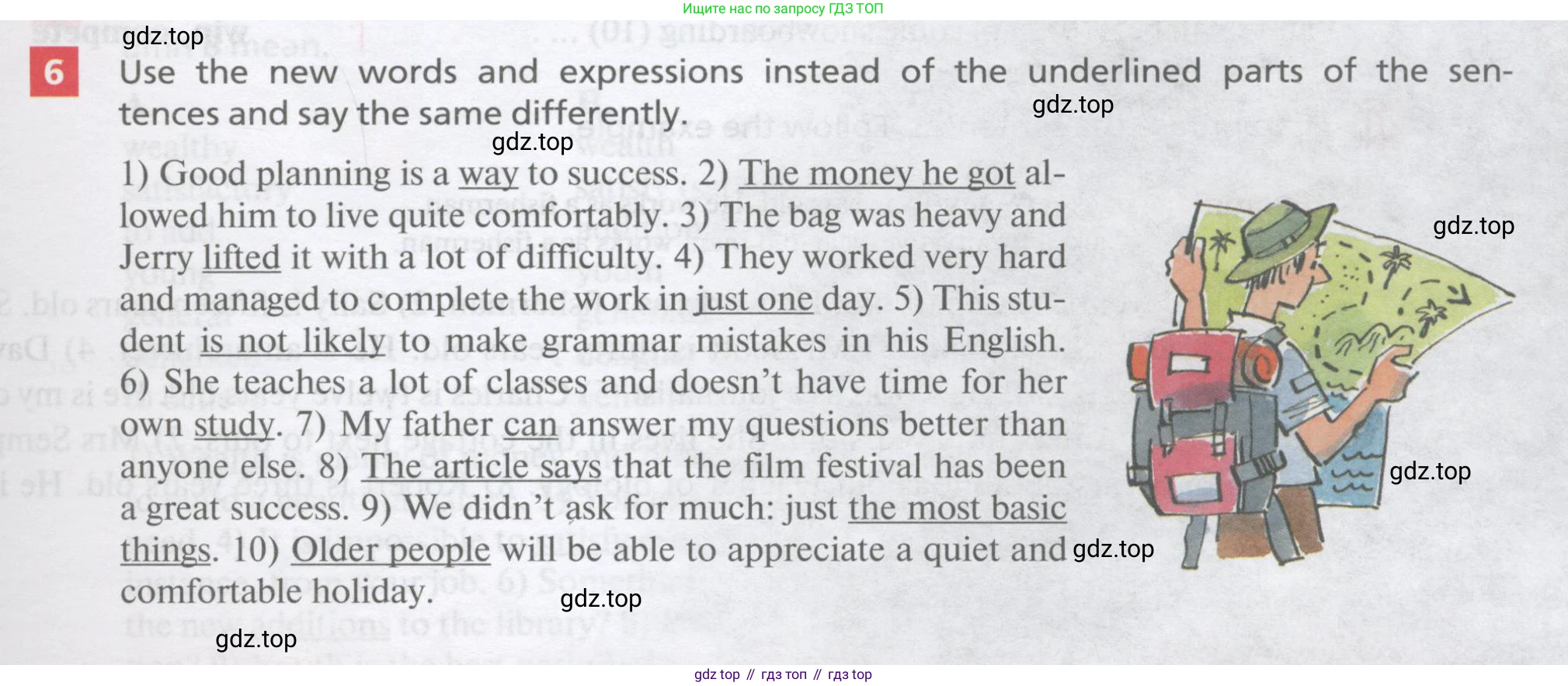 Английский язык (english), 10 класс Учебник, авторы: Афанасьева Ольга Васильевна (Afanasyeva Olga), Михеева Ирина Владимировна (Mikheeva Irina), Баранова Ксения Михайловна (Baranova Ksenia), издательство Просвещение, Москва, 2016, белого цвета, страница 37, номер 6, Условие