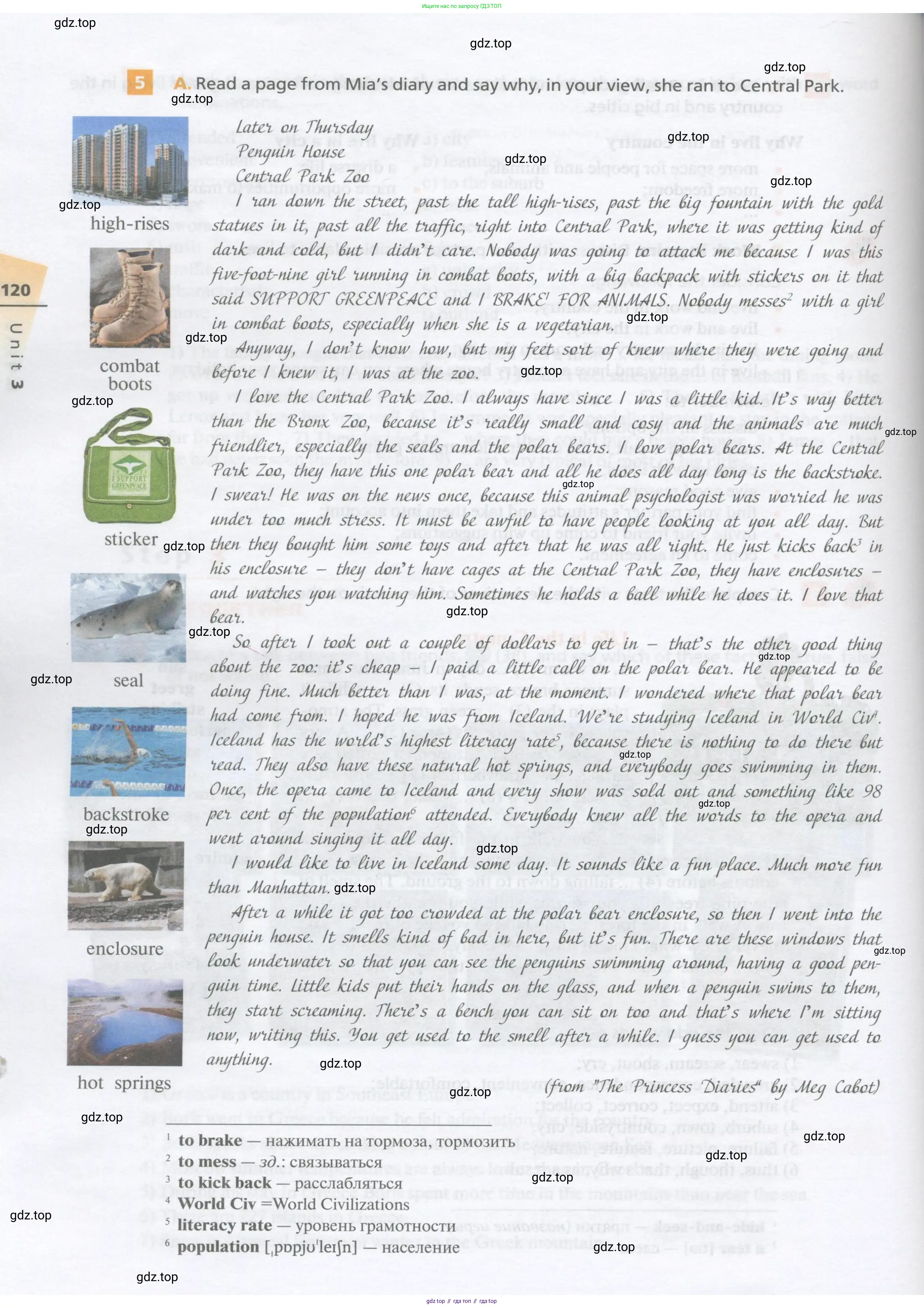 Английский язык (english), 10 класс Учебник, авторы: Афанасьева Ольга Васильевна (Afanasyeva Olga), Михеева Ирина Владимировна (Mikheeva Irina), Баранова Ксения Михайловна (Baranova Ksenia), издательство Просвещение, Москва, 2016, белого цвета, страница 120