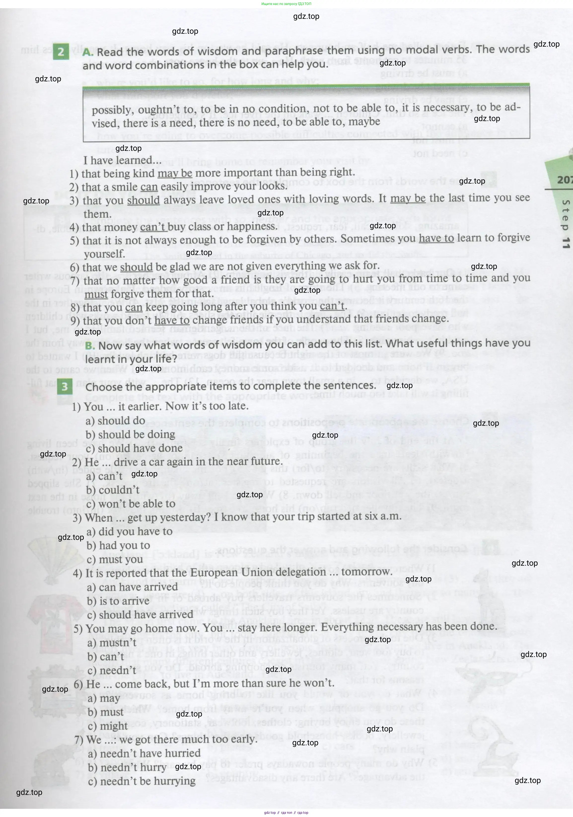 Английский язык (english), 10 класс Учебник, авторы: Афанасьева Ольга Васильевна (Afanasyeva Olga), Михеева Ирина Владимировна (Mikheeva Irina), Баранова Ксения Михайловна (Baranova Ksenia), издательство Просвещение, Москва, 2016, белого цвета, страница 207