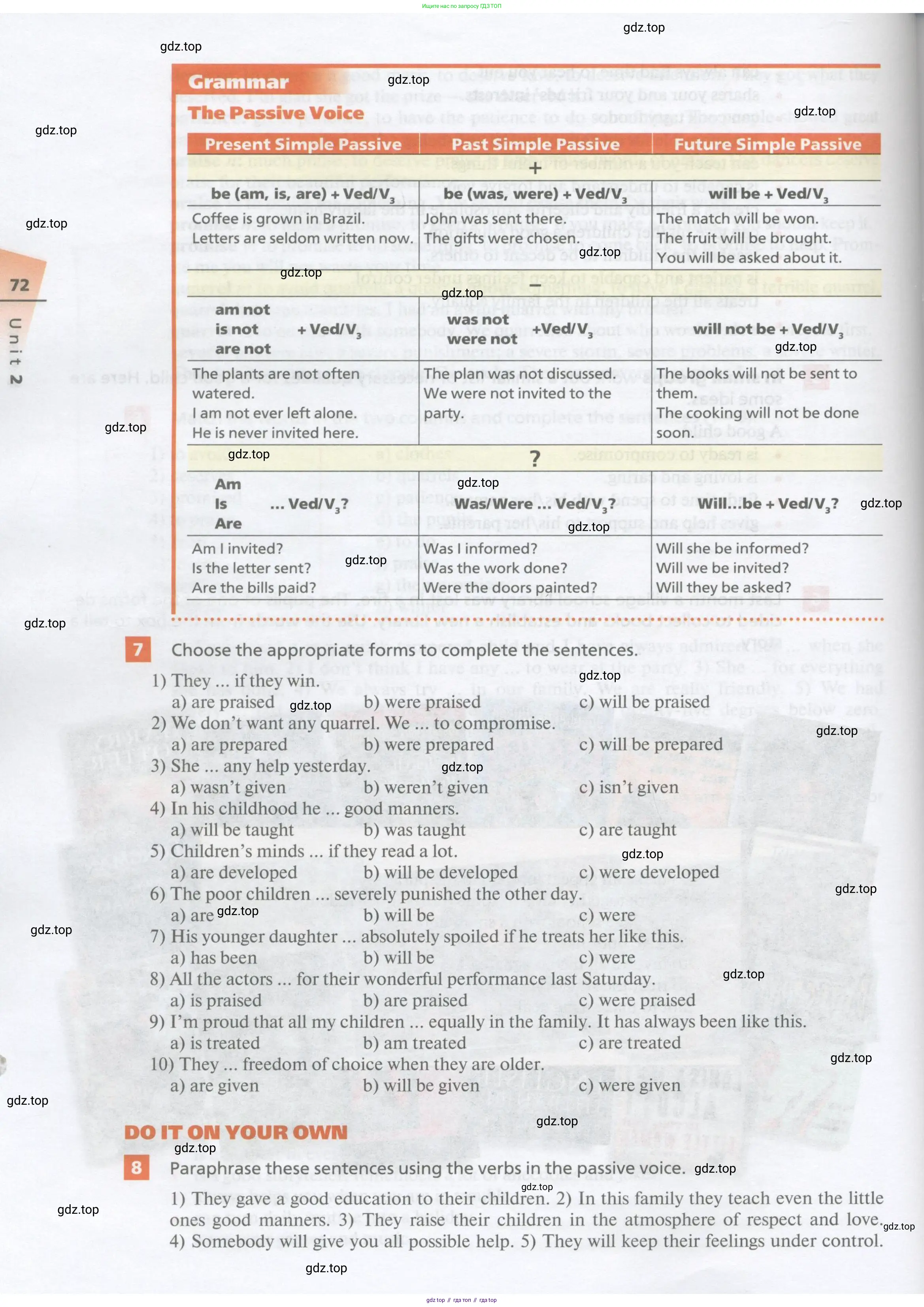 Английский язык (english), 10 класс Учебник, авторы: Афанасьева Ольга Васильевна (Afanasyeva Olga), Михеева Ирина Владимировна (Mikheeva Irina), Баранова Ксения Михайловна (Baranova Ksenia), издательство Просвещение, Москва, 2016, белого цвета, страница 72