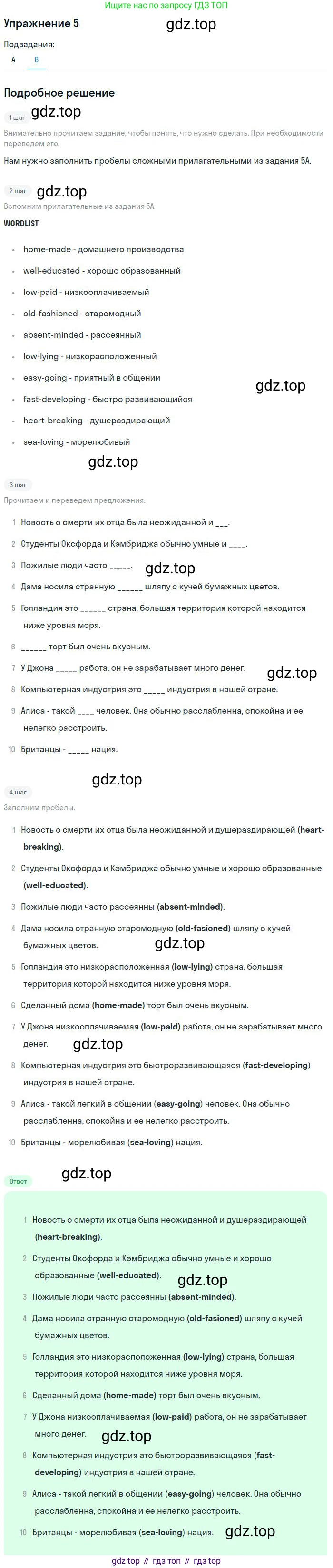 Английский язык (english), 10 класс Учебник, авторы: Афанасьева Ольга Васильевна (Afanasyeva Olga), Михеева Ирина Владимировна (Mikheeva Irina), Баранова Ксения Михайловна (Baranova Ksenia), издательство Просвещение, Москва, 2016, белого цвета, страница 31, номер 5, Решение (продолжение 2)