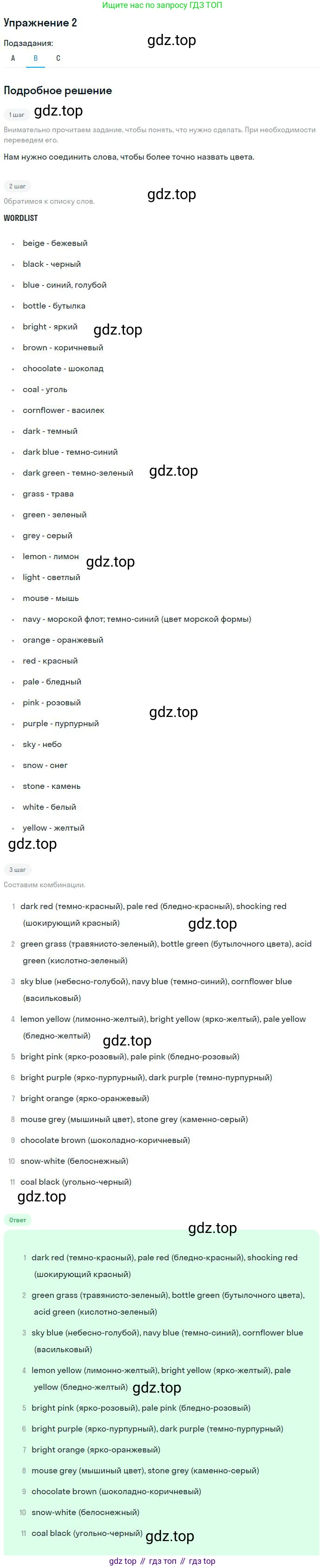 Английский язык (english), 10 класс Учебник, авторы: Афанасьева Ольга Васильевна (Afanasyeva Olga), Михеева Ирина Владимировна (Mikheeva Irina), Баранова Ксения Михайловна (Baranova Ksenia), издательство Просвещение, Москва, 2016, белого цвета, страница 35, номер 2, Решение (продолжение 2)