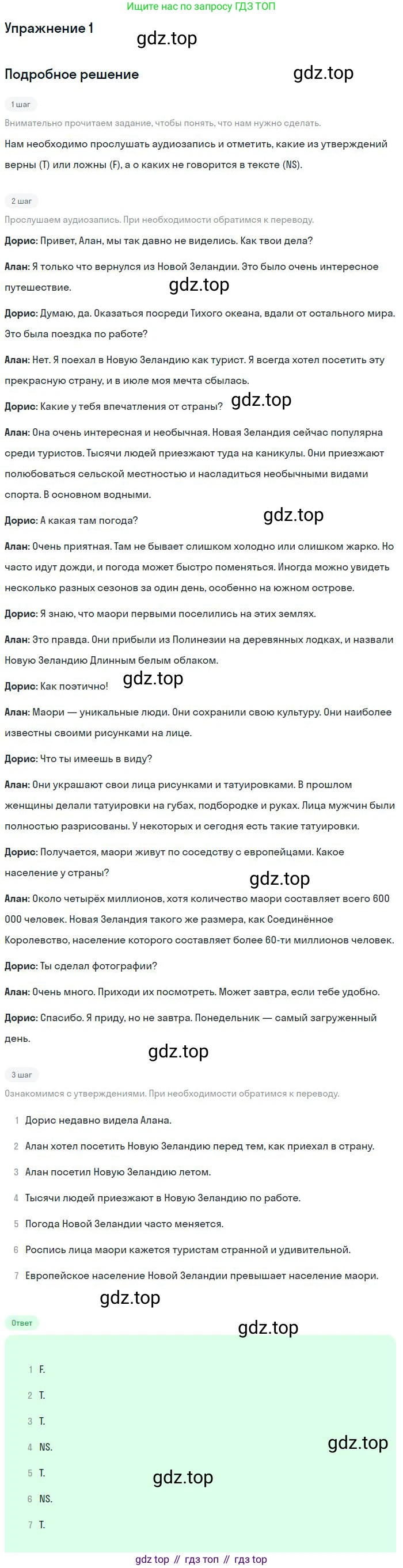Английский язык (english), 10 класс Учебник, авторы: Афанасьева Ольга Васильевна (Afanasyeva Olga), Михеева Ирина Владимировна (Mikheeva Irina), Баранова Ксения Михайловна (Baranova Ksenia), издательство Просвещение, Москва, 2016, белого цвета, страница 196, номер 1, Решение