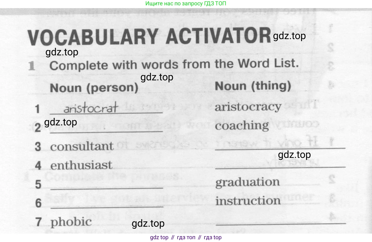 Английский язык (english), 10 класс Рабочая тетрадь (workbook), авторы: Вербицкая Мария Валерьевна (Verbitskaya Maria), Уайт Линдсей (Lindsay White), Фрикер Род (Fricker Rod), Миндрул Ольга Сергеевна (Mindrul Olga), издательство Просвещение, Москва, 2014, зелёного цвета, страница 10, номер 1, Условие