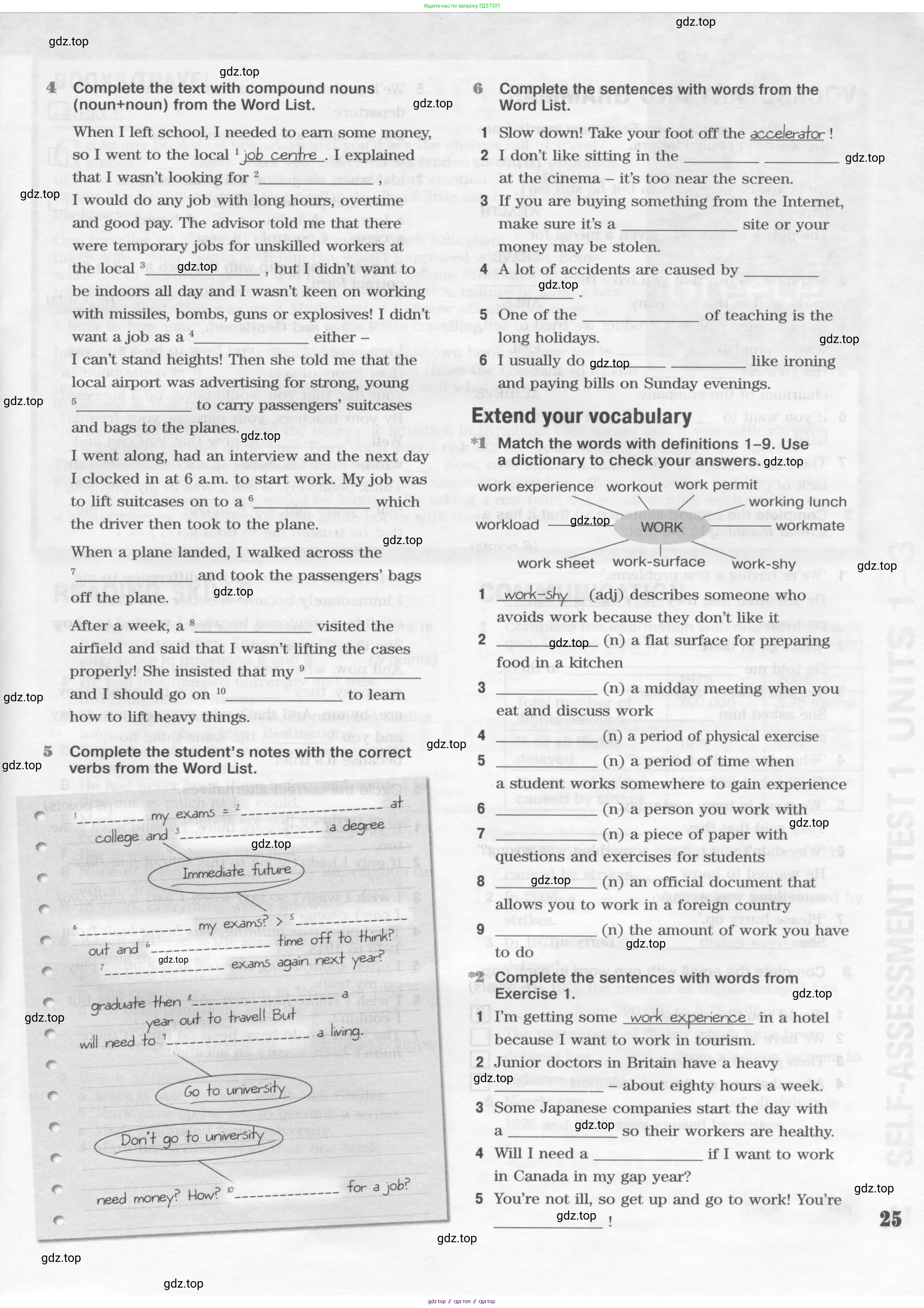Английский язык (english), 10 класс Рабочая тетрадь (workbook), авторы: Вербицкая Мария Валерьевна (Verbitskaya Maria), Уайт Линдсей (Lindsay White), Фрикер Род (Fricker Rod), Миндрул Ольга Сергеевна (Mindrul Olga), издательство Просвещение, Москва, 2014, зелёного цвета, страница 25