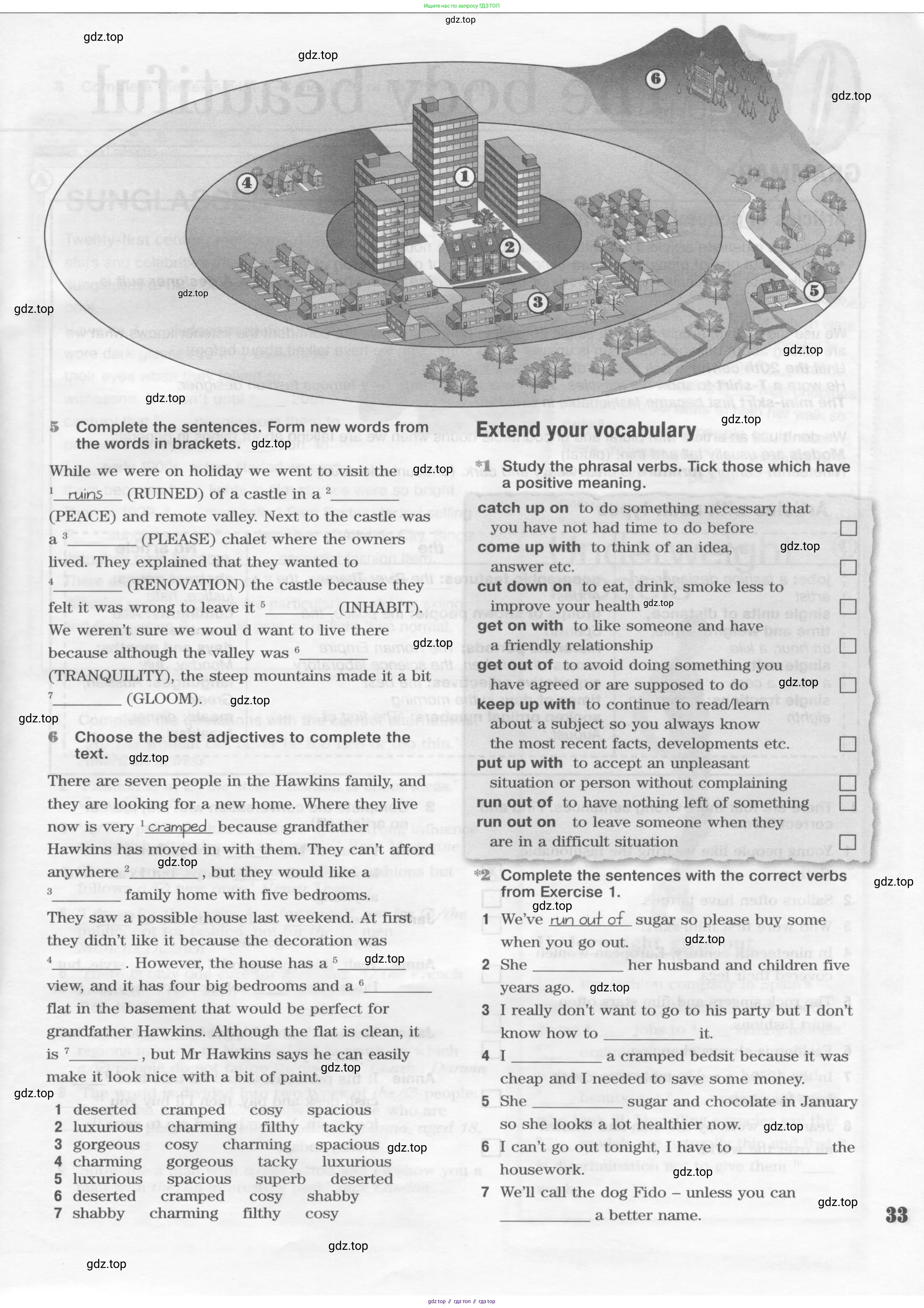 Английский язык (english), 10 класс Рабочая тетрадь (workbook), авторы: Вербицкая Мария Валерьевна (Verbitskaya Maria), Уайт Линдсей (Lindsay White), Фрикер Род (Fricker Rod), Миндрул Ольга Сергеевна (Mindrul Olga), издательство Просвещение, Москва, 2014, зелёного цвета, страница 33