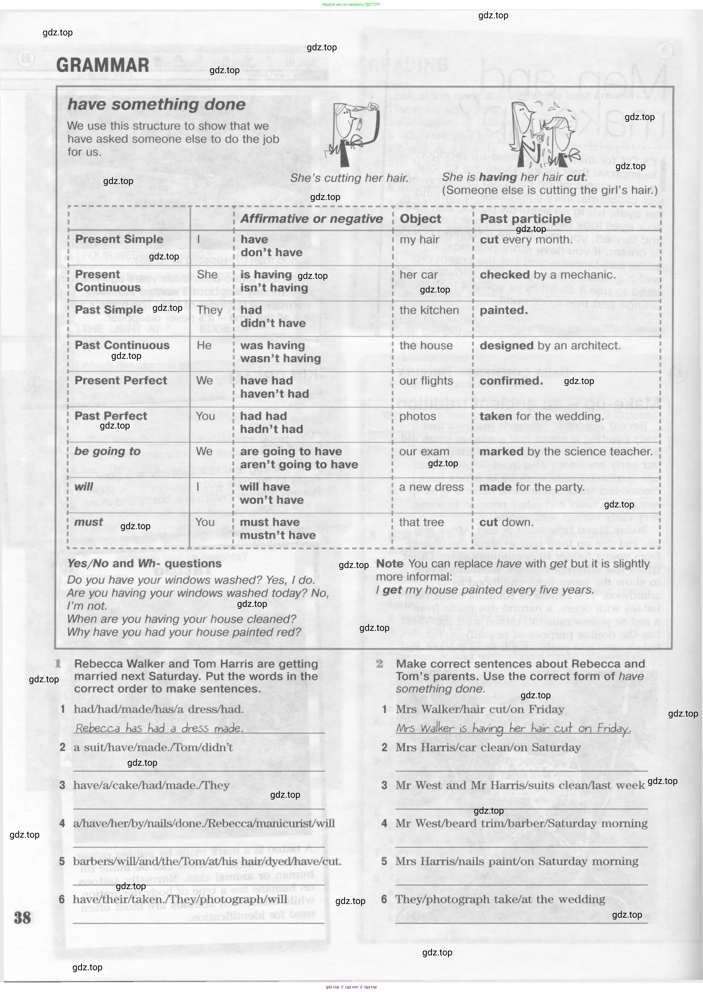 Английский язык (english), 10 класс Рабочая тетрадь (workbook), авторы: Вербицкая Мария Валерьевна (Verbitskaya Maria), Уайт Линдсей (Lindsay White), Фрикер Род (Fricker Rod), Миндрул Ольга Сергеевна (Mindrul Olga), издательство Просвещение, Москва, 2014, зелёного цвета, страница 38