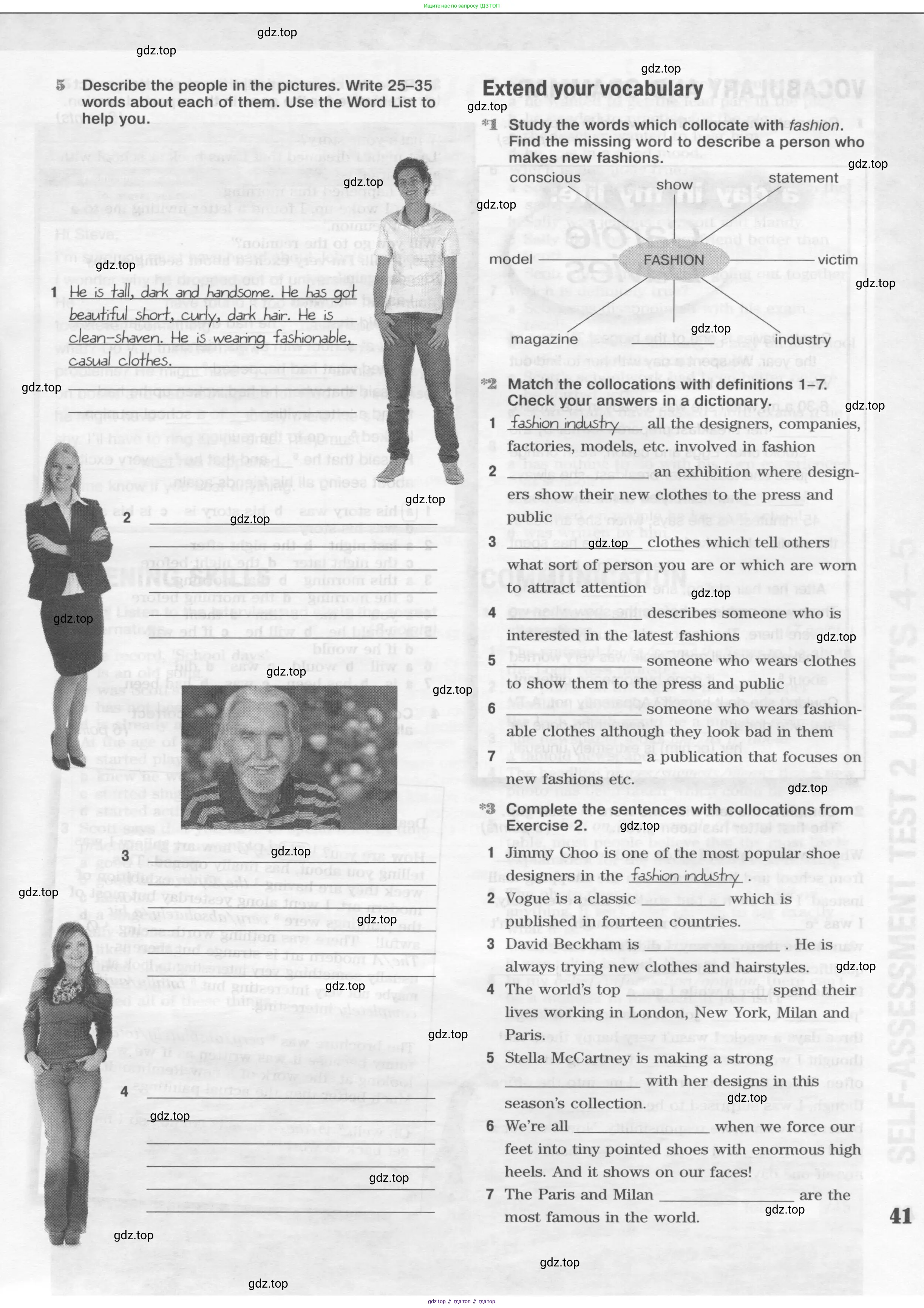 Английский язык (english), 10 класс Рабочая тетрадь (workbook), авторы: Вербицкая Мария Валерьевна (Verbitskaya Maria), Уайт Линдсей (Lindsay White), Фрикер Род (Fricker Rod), Миндрул Ольга Сергеевна (Mindrul Olga), издательство Просвещение, Москва, 2014, зелёного цвета, страница 41