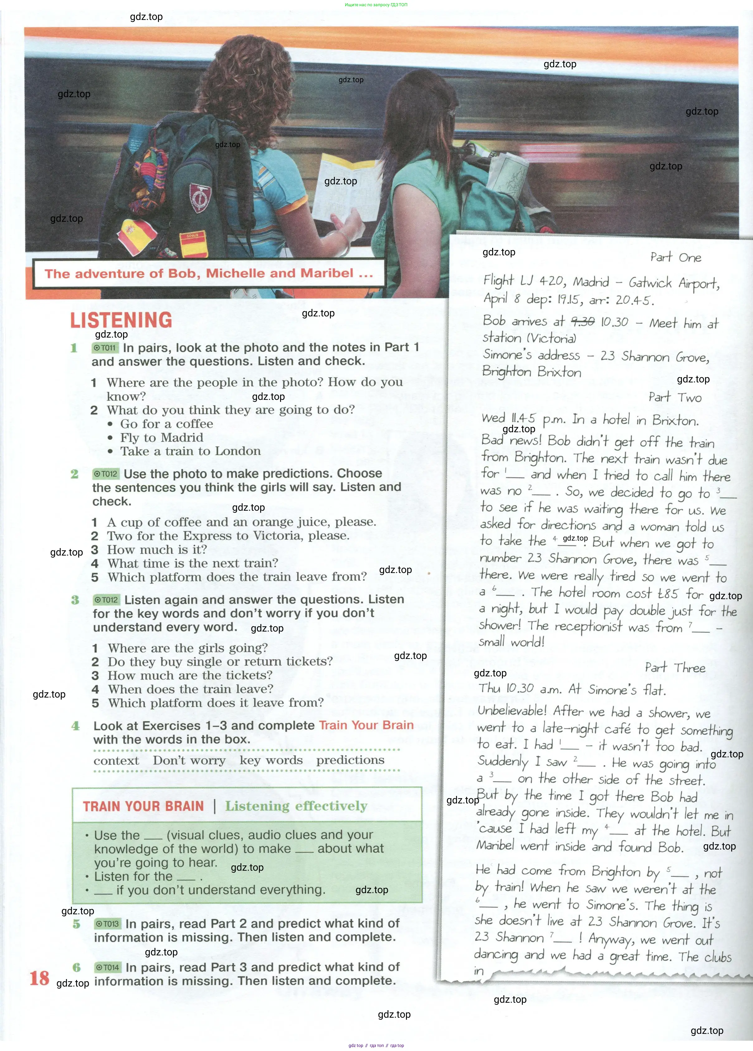 Английский язык (english), 10 класс Учебник (Student's book), авторы: Вербицкая Мария Валерьевна (Verbitskaya Maria), Маккинли Стюарт (McKinlay Stuart), Хастингс Боб (Hastings Bob), Каминс Карр Джейн (Comyns Carr Jane), Парсонс Дженнифер (Parsons Jennifer), Миндрул Ольга Сергеевна (Mindrul Olga), издательство Просвещение, Москва, 2016, белого цвета, страница 18