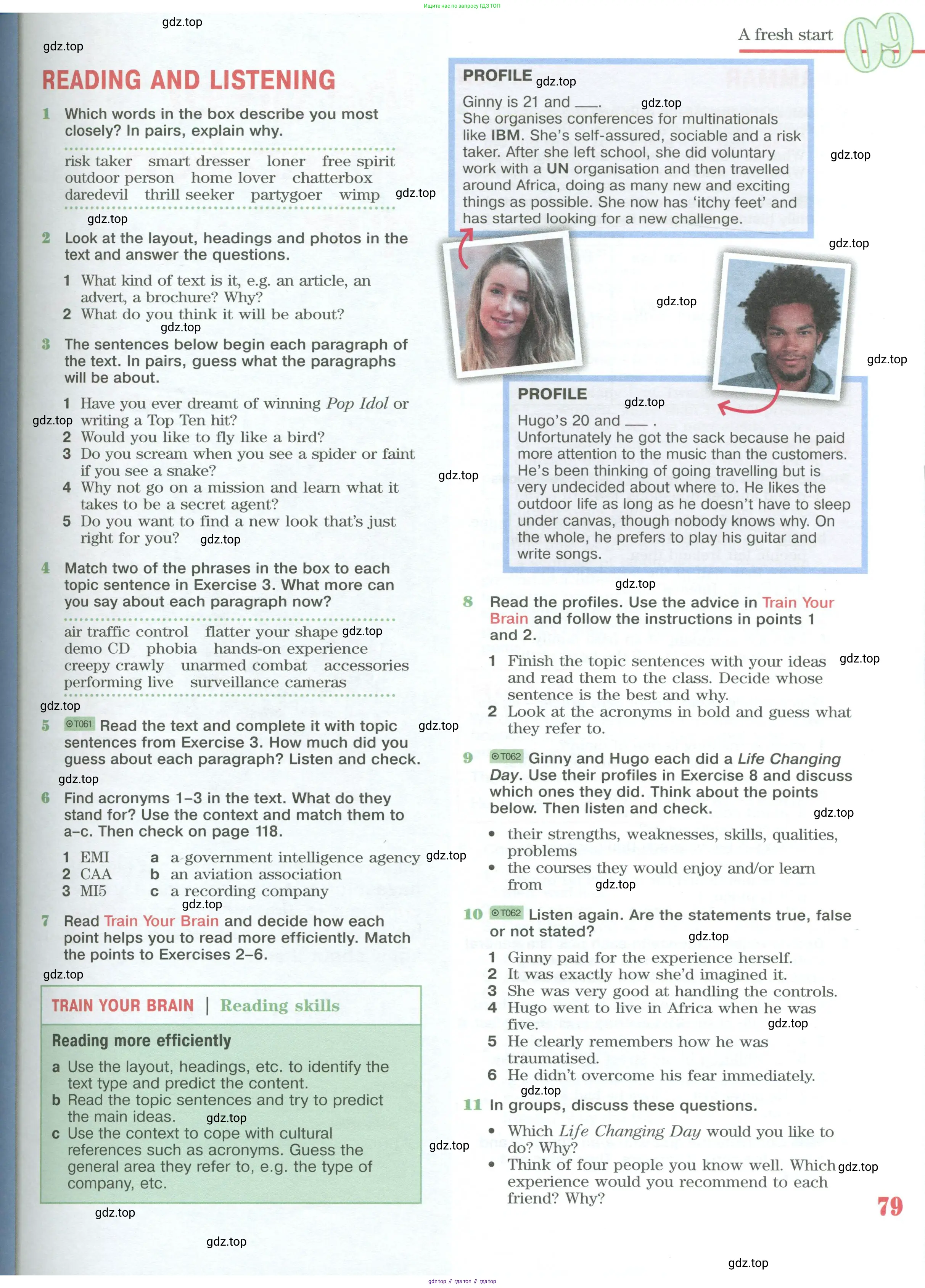 Английский язык (english), 10 класс Учебник (Student's book), авторы: Вербицкая Мария Валерьевна (Verbitskaya Maria), Маккинли Стюарт (McKinlay Stuart), Хастингс Боб (Hastings Bob), Каминс Карр Джейн (Comyns Carr Jane), Парсонс Дженнифер (Parsons Jennifer), Миндрул Ольга Сергеевна (Mindrul Olga), издательство Просвещение, Москва, 2016, белого цвета, страница 79