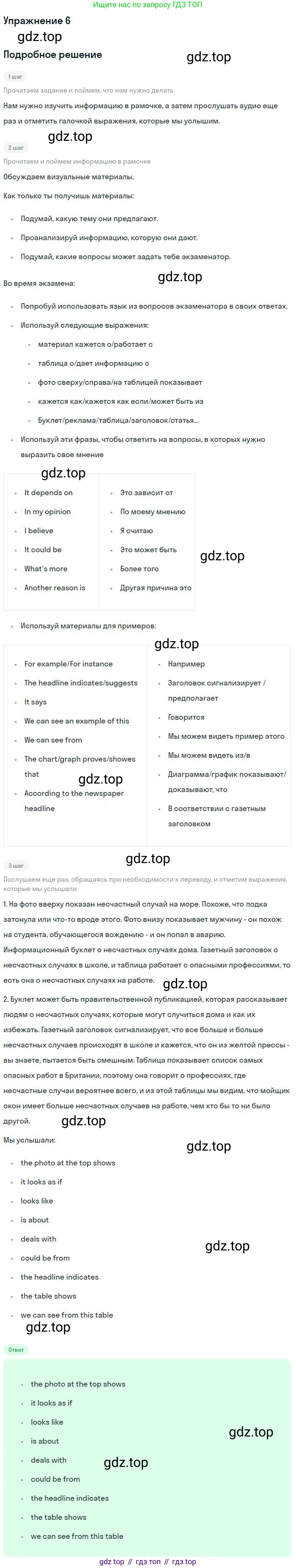 Английский язык (english), 10 класс Учебник (Student's book), авторы: Вербицкая Мария Валерьевна (Verbitskaya Maria), Маккинли Стюарт (McKinlay Stuart), Хастингс Боб (Hastings Bob), Каминс Карр Джейн (Comyns Carr Jane), Парсонс Дженнифер (Parsons Jennifer), Миндрул Ольга Сергеевна (Mindrul Olga), издательство Просвещение, Москва, 2016, белого цвета, страница 29, номер 6, Решение