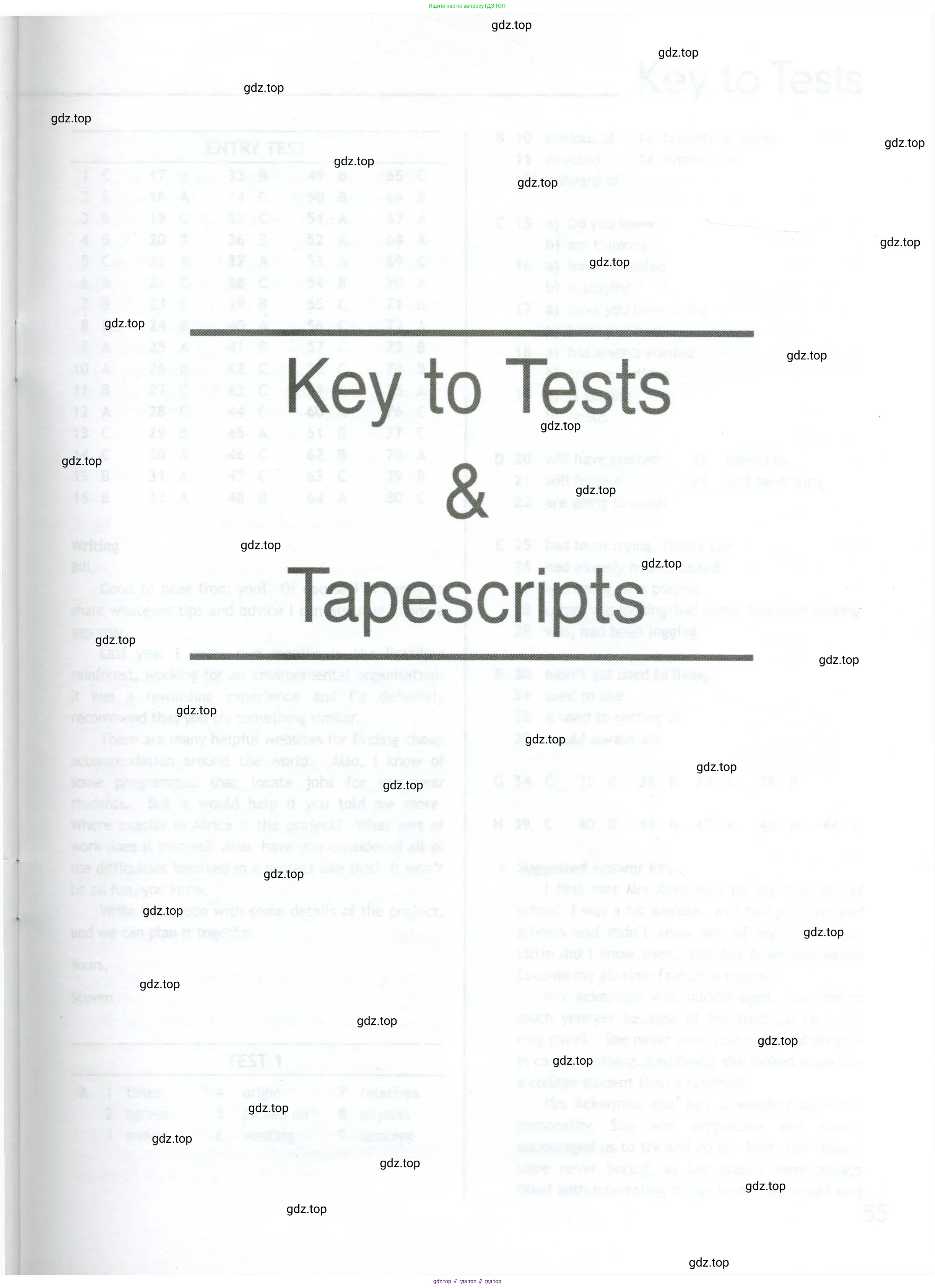 Английский язык (english), 11 класс контрольные задания (test booklet), авторы: Афанасьева Ольга Васильевна (Afanasyeva Olga), Дули Дженни (Dooley Jenny), Михеева Ирина Владимировна (Mikheeva Irina), Эванс Вирджиния (Evans Virginia), издательство Просвещение, Москва, 2019, сиреневого цвета, страница 53