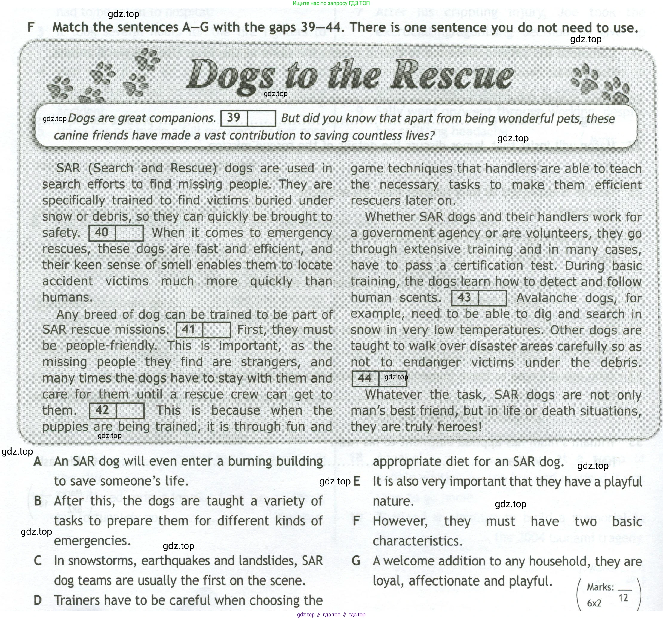 ГДЗ Английский язык (english), 11 класс контрольные задания (test booklet), авторы: Афанасьева Ольга Васильевна (Afanasyeva Olga), Дули Дженни (Dooley Jenny), Михеева Ирина Владимировна (Mikheeva Irina), Эванс Вирджиния (Evans Virginia), издательство Просвещение, Москва, 2019, сиреневого цвета, страница 24, номер 6, Условие
