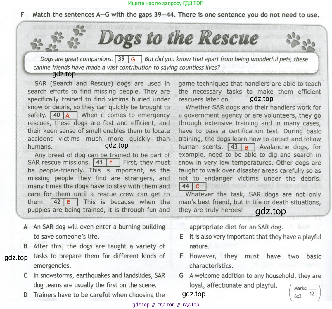 ГДЗ Английский язык (english), 11 класс контрольные задания (test booklet), авторы: Афанасьева Ольга Васильевна (Afanasyeva Olga), Дули Дженни (Dooley Jenny), Михеева Ирина Владимировна (Mikheeva Irina), Эванс Вирджиния (Evans Virginia), издательство Просвещение, Москва, 2019, сиреневого цвета, страница 24, номер 6, Решение 2