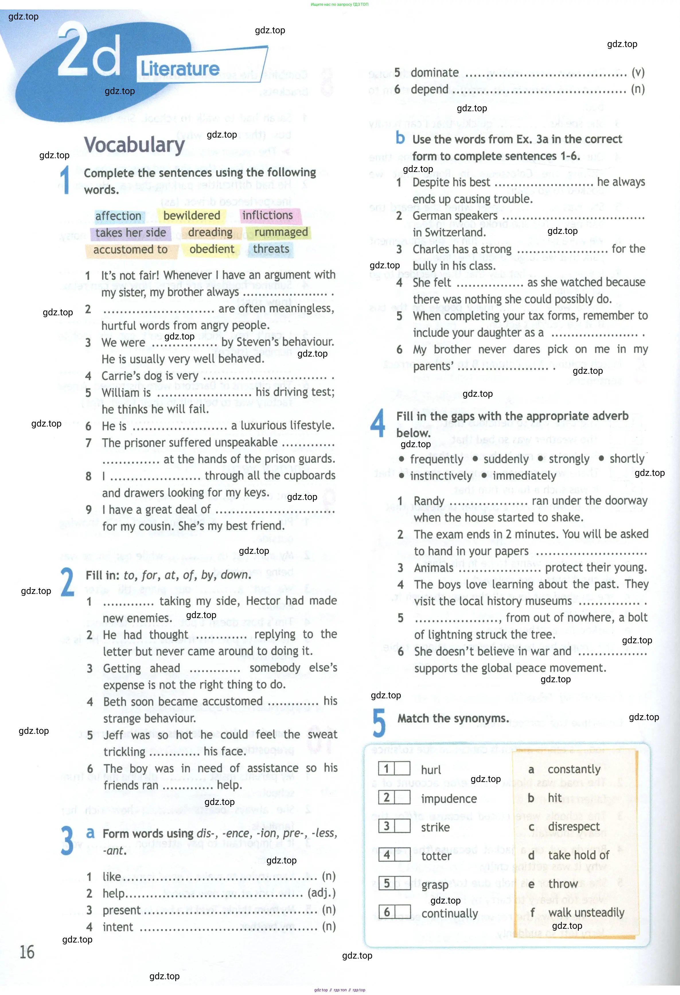 Английский язык (english), 11 класс Рабочая тетрадь (workbook), авторы: Афанасьева Ольга Васильевна (Afanasyeva Olga), Дули Дженни (Dooley Jenny), Михеева Ирина Владимировна (Mikheeva Irina), Оби Боб (Obee Bob), Эванс Вирджиния (Evans Virginia), издательство Просвещение, Москва, 2019, белого цвета, страница 16
