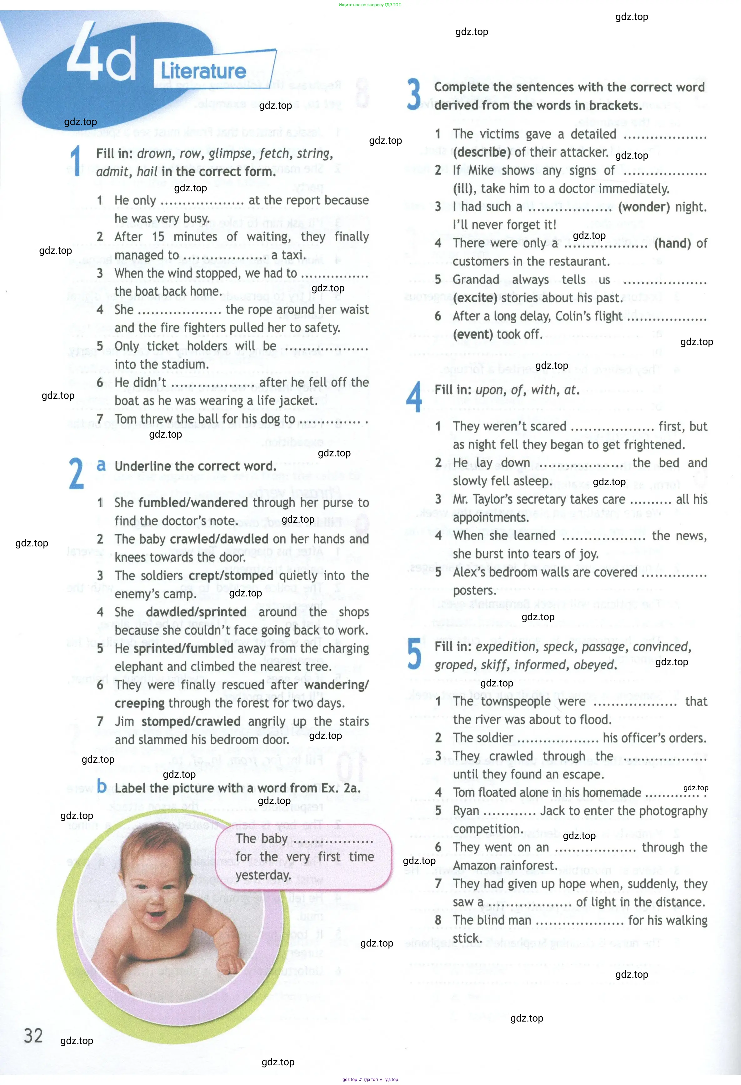 ГДЗ Английский язык (english), 11 класс Рабочая тетрадь (workbook), авторы: Афанасьева Ольга Васильевна (Afanasyeva Olga), Дули Дженни (Dooley Jenny), Михеева Ирина Владимировна (Mikheeva Irina), Оби Боб (Obee Bob), Эванс Вирджиния (Evans Virginia), издательство Просвещение, Москва, 2019, белого цвета, страница 32