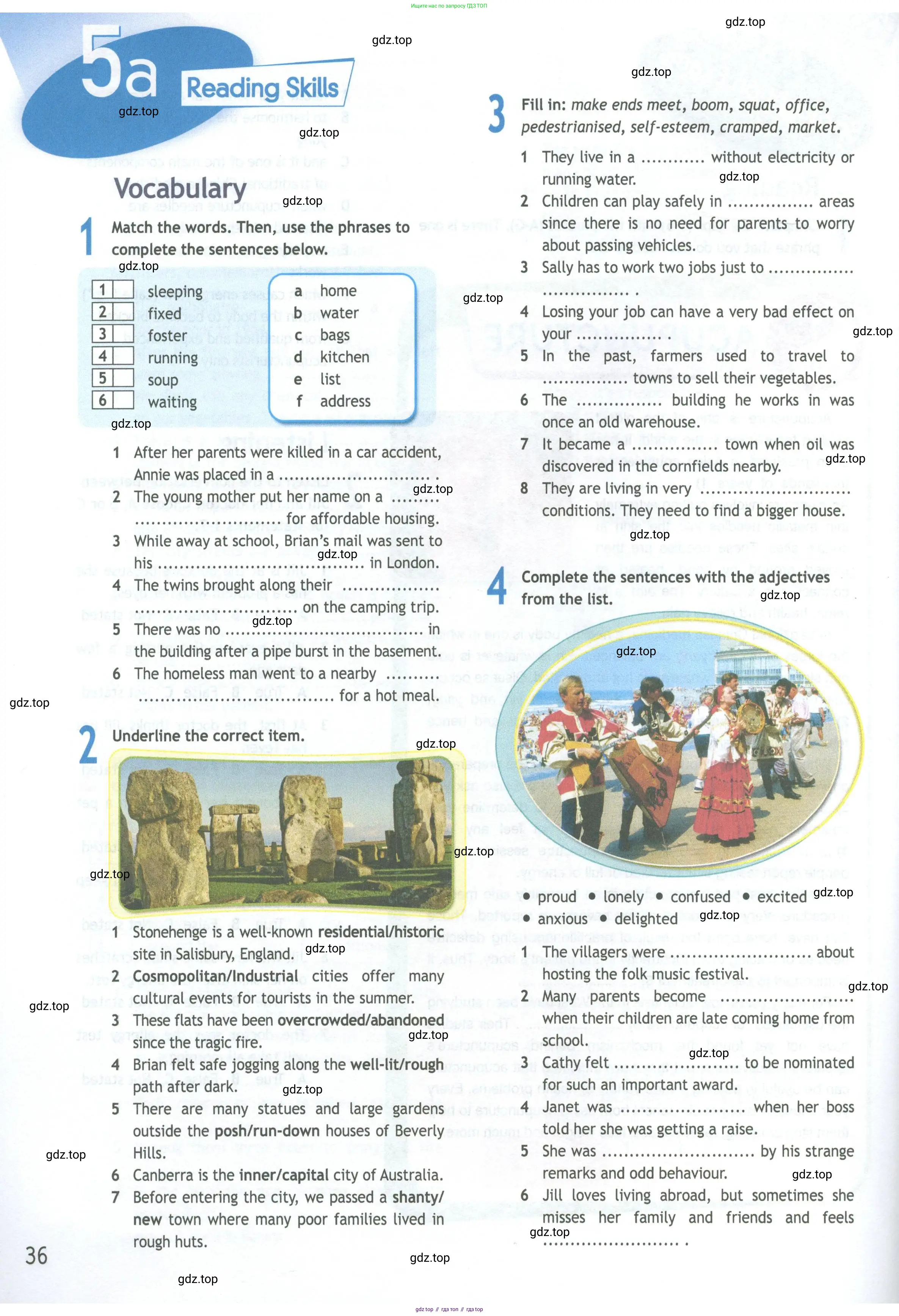 ГДЗ Английский язык (english), 11 класс Рабочая тетрадь (workbook), авторы: Афанасьева Ольга Васильевна (Afanasyeva Olga), Дули Дженни (Dooley Jenny), Михеева Ирина Владимировна (Mikheeva Irina), Оби Боб (Obee Bob), Эванс Вирджиния (Evans Virginia), издательство Просвещение, Москва, 2019, белого цвета, страница 36
