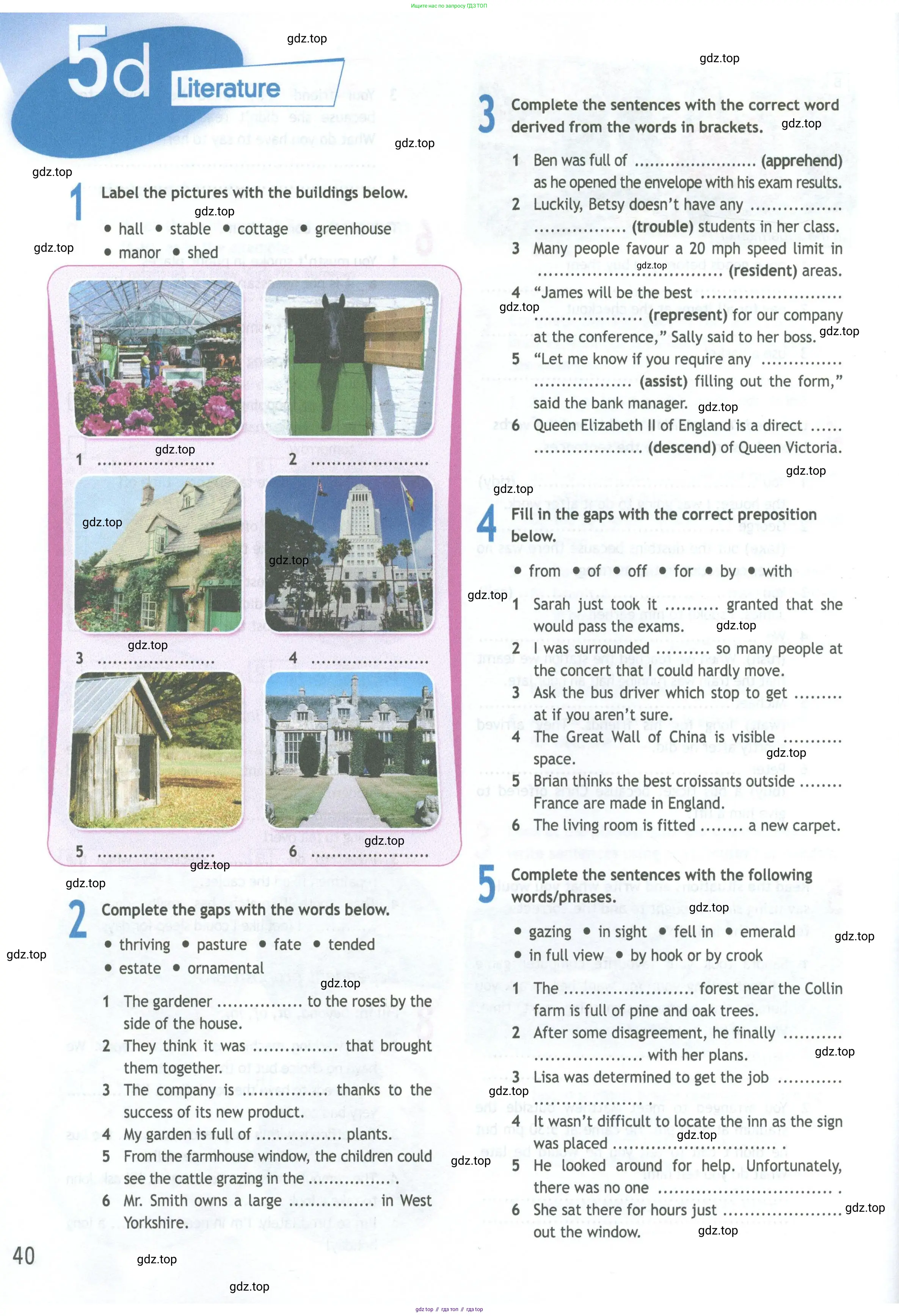 Английский язык (english), 11 класс Рабочая тетрадь (workbook), авторы: Афанасьева Ольга Васильевна (Afanasyeva Olga), Дули Дженни (Dooley Jenny), Михеева Ирина Владимировна (Mikheeva Irina), Оби Боб (Obee Bob), Эванс Вирджиния (Evans Virginia), издательство Просвещение, Москва, 2019, белого цвета, страница 40