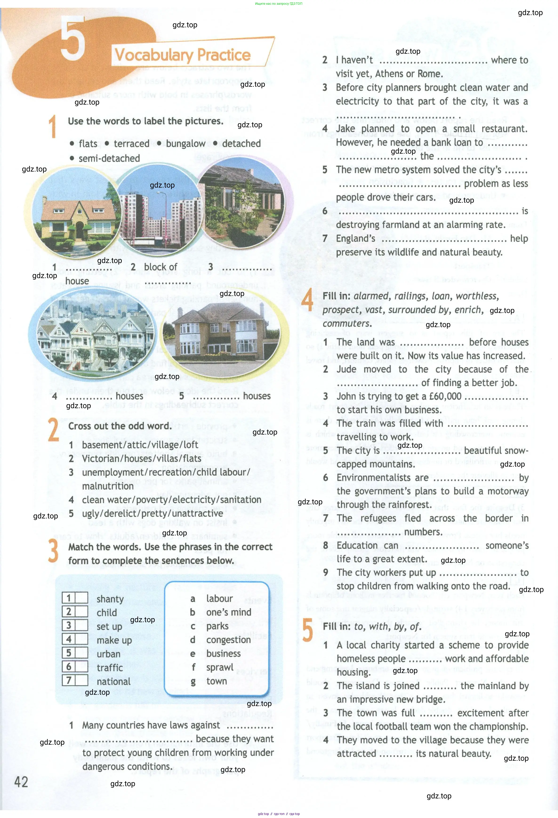 ГДЗ Английский язык (english), 11 класс Рабочая тетрадь (workbook), авторы: Афанасьева Ольга Васильевна (Afanasyeva Olga), Дули Дженни (Dooley Jenny), Михеева Ирина Владимировна (Mikheeva Irina), Оби Боб (Obee Bob), Эванс Вирджиния (Evans Virginia), издательство Просвещение, Москва, 2019, белого цвета, страница 42