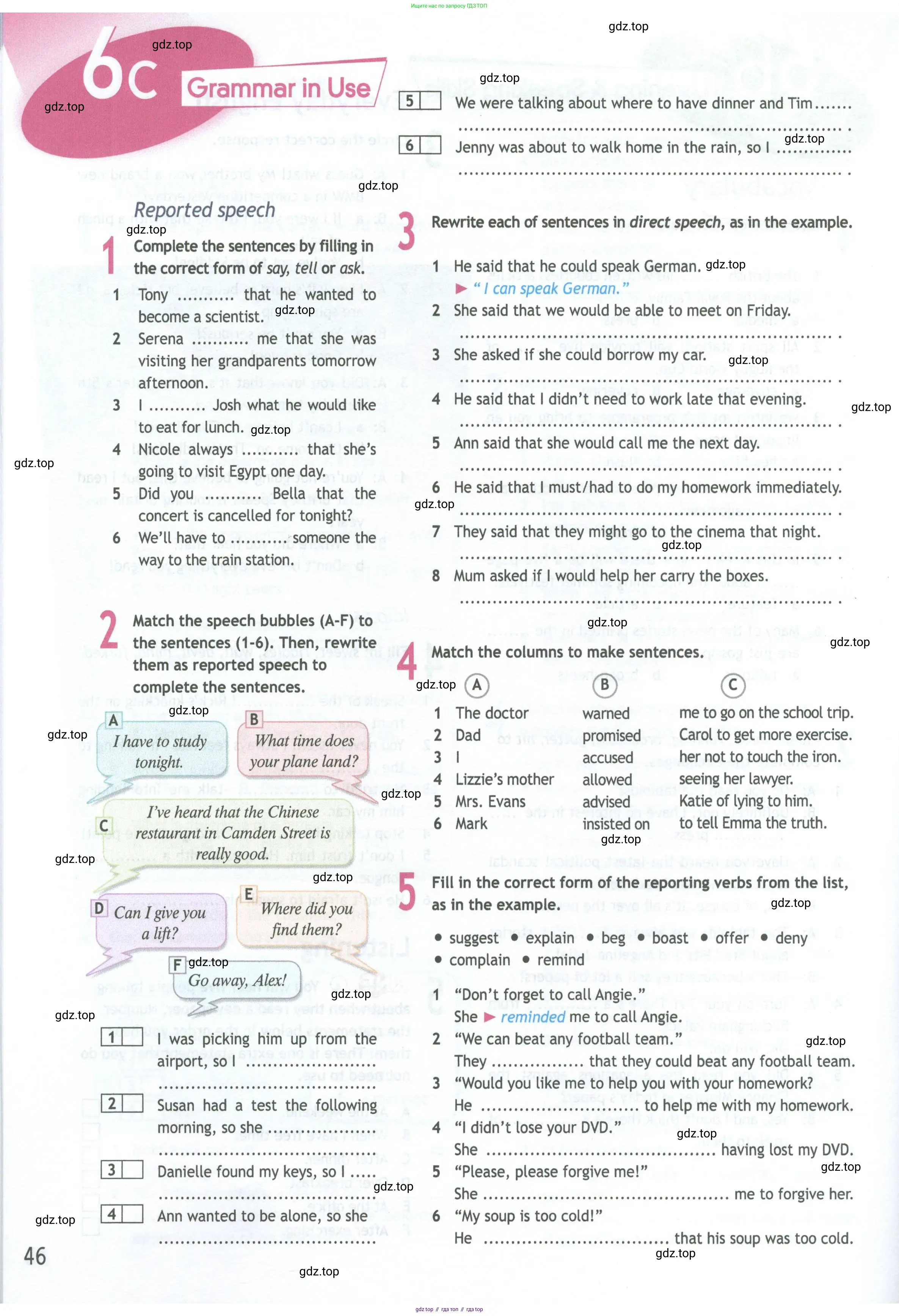 Английский язык (english), 11 класс Рабочая тетрадь (workbook), авторы: Афанасьева Ольга Васильевна (Afanasyeva Olga), Дули Дженни (Dooley Jenny), Михеева Ирина Владимировна (Mikheeva Irina), Оби Боб (Obee Bob), Эванс Вирджиния (Evans Virginia), издательство Просвещение, Москва, 2019, белого цвета, страница 46