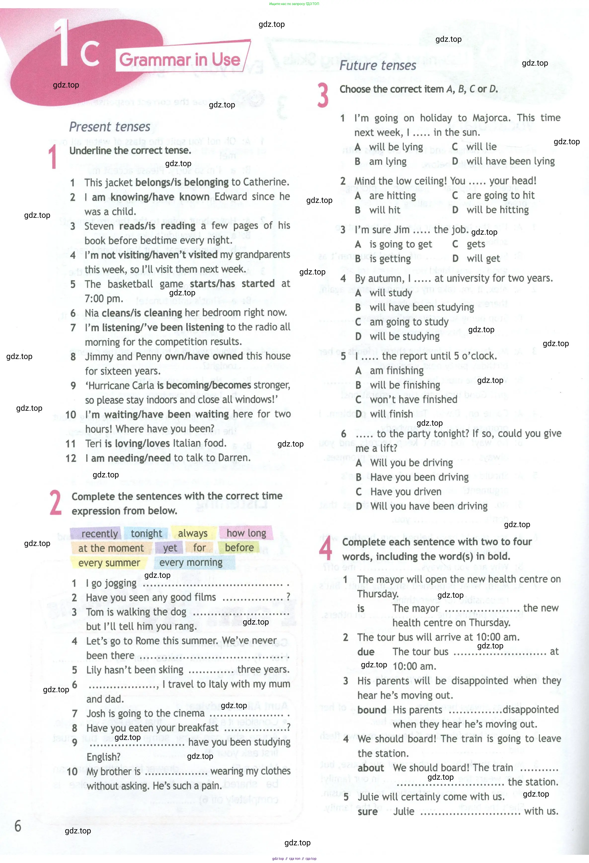Английский язык (english), 11 класс Рабочая тетрадь (workbook), авторы: Афанасьева Ольга Васильевна (Afanasyeva Olga), Дули Дженни (Dooley Jenny), Михеева Ирина Владимировна (Mikheeva Irina), Оби Боб (Obee Bob), Эванс Вирджиния (Evans Virginia), издательство Просвещение, Москва, 2019, белого цвета, страница 6