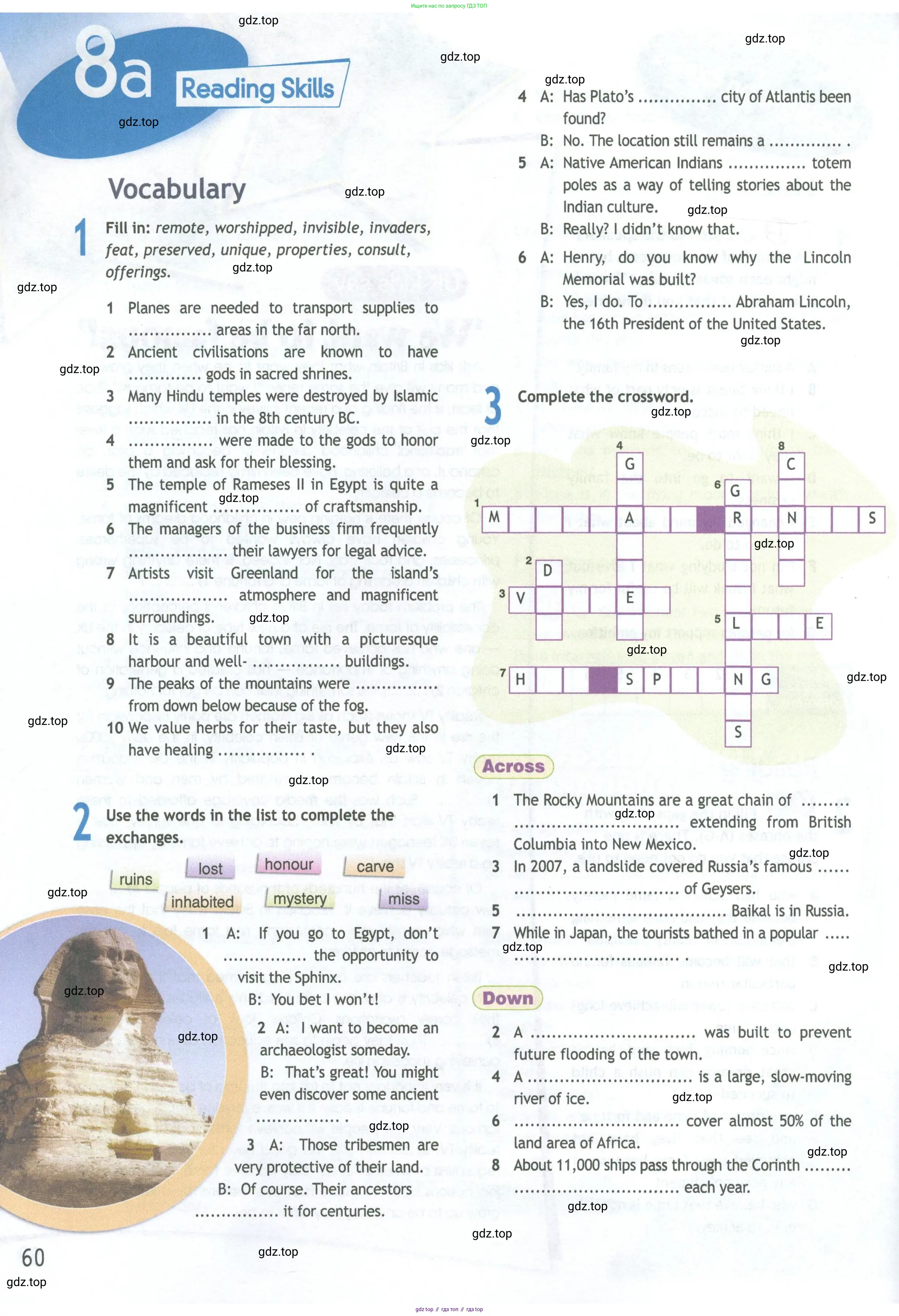 ГДЗ Английский язык (english), 11 класс Рабочая тетрадь (workbook), авторы: Афанасьева Ольга Васильевна (Afanasyeva Olga), Дули Дженни (Dooley Jenny), Михеева Ирина Владимировна (Mikheeva Irina), Оби Боб (Obee Bob), Эванс Вирджиния (Evans Virginia), издательство Просвещение, Москва, 2019, белого цвета, страница 60