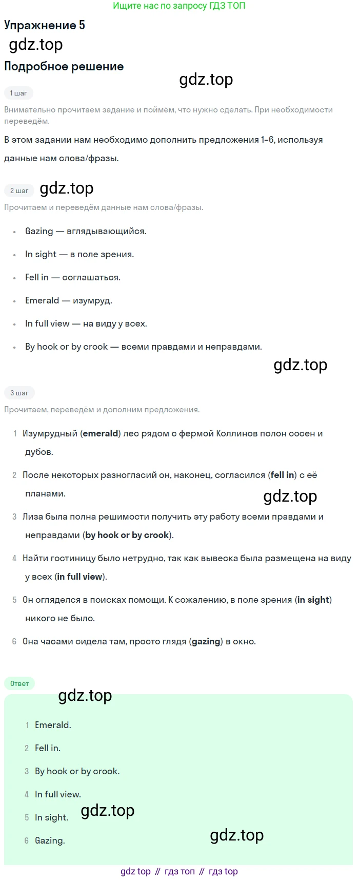 Английский язык (english), 11 класс Рабочая тетрадь (workbook), авторы: Афанасьева Ольга Васильевна (Afanasyeva Olga), Дули Дженни (Dooley Jenny), Михеева Ирина Владимировна (Mikheeva Irina), Оби Боб (Obee Bob), Эванс Вирджиния (Evans Virginia), издательство Просвещение, Москва, 2019, белого цвета, страница 40, номер 5, Решение 3