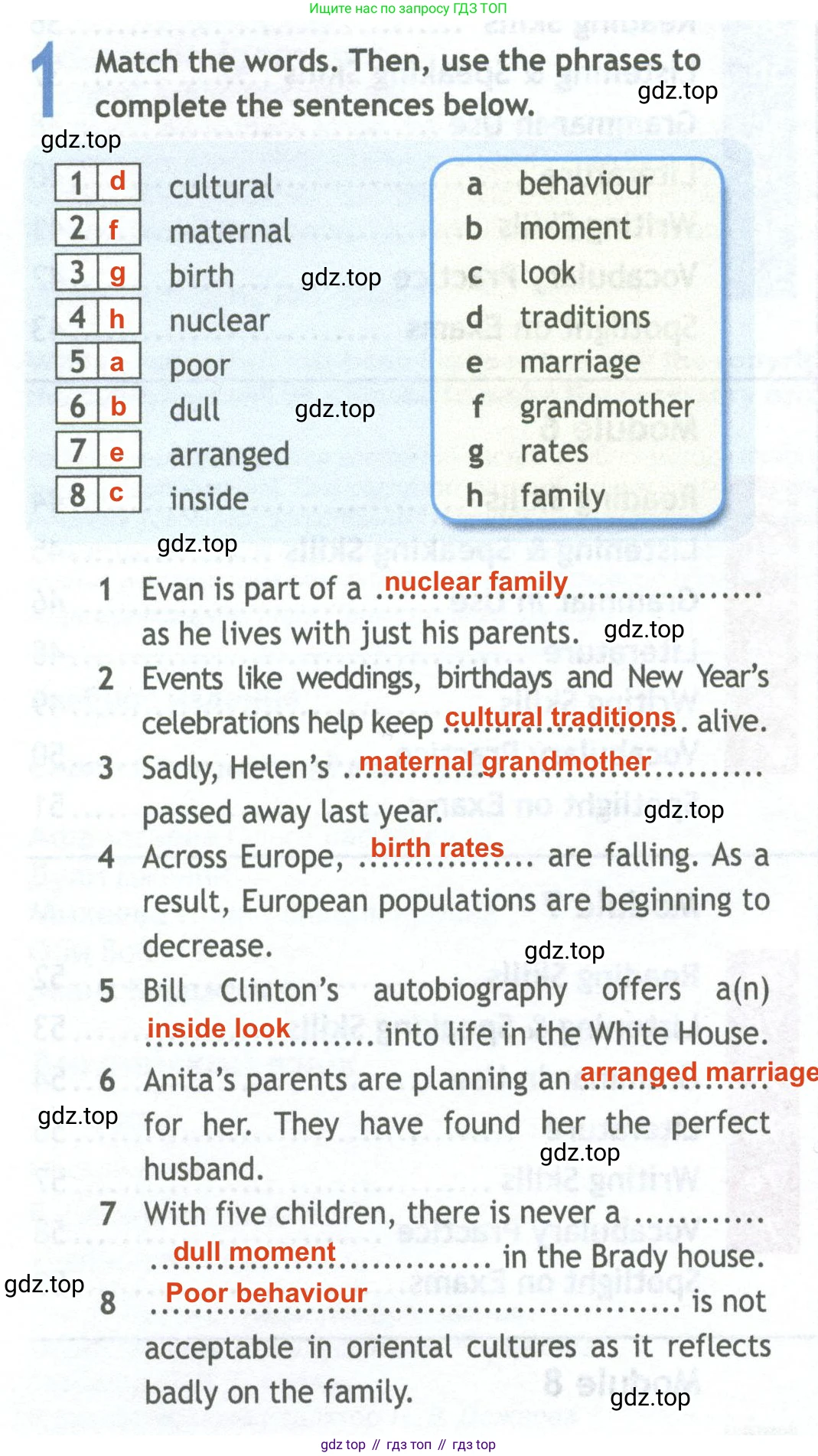 Английский язык (english), 11 класс Рабочая тетрадь (workbook), авторы: Афанасьева Ольга Васильевна (Afanasyeva Olga), Дули Дженни (Dooley Jenny), Михеева Ирина Владимировна (Mikheeva Irina), Оби Боб (Obee Bob), Эванс Вирджиния (Evans Virginia), издательство Просвещение, Москва, 2019, белого цвета, страница 4, номер 1, Решение 2