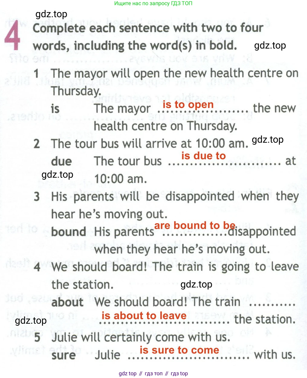 Английский язык (english), 11 класс Рабочая тетрадь (workbook), авторы: Афанасьева Ольга Васильевна (Afanasyeva Olga), Дули Дженни (Dooley Jenny), Михеева Ирина Владимировна (Mikheeva Irina), Оби Боб (Obee Bob), Эванс Вирджиния (Evans Virginia), издательство Просвещение, Москва, 2019, белого цвета, страница 6, номер 4, Решение 2
