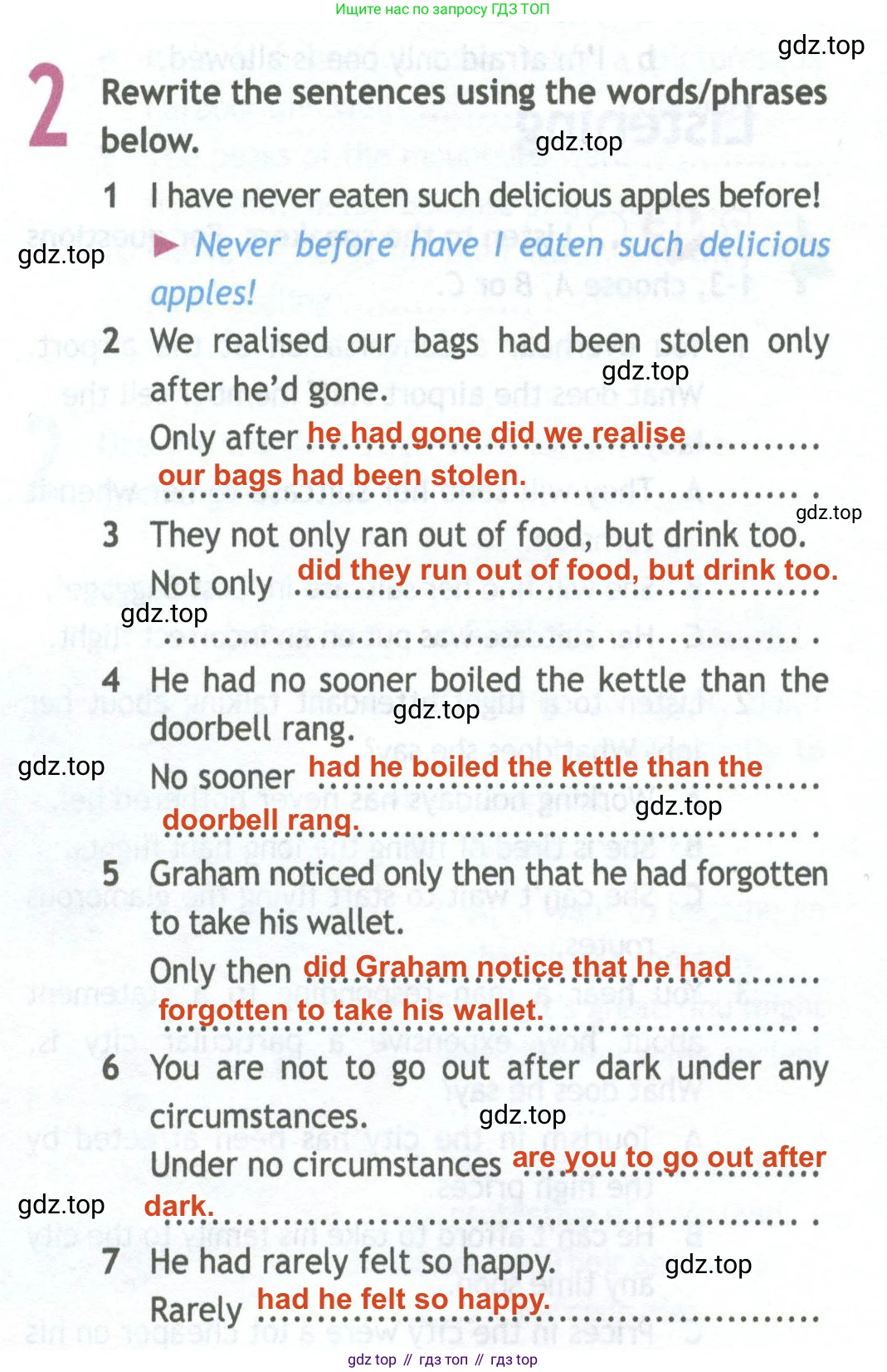 Английский язык (english), 11 класс Рабочая тетрадь (workbook), авторы: Афанасьева Ольга Васильевна (Afanasyeva Olga), Дули Дженни (Dooley Jenny), Михеева Ирина Владимировна (Mikheeva Irina), Оби Боб (Obee Bob), Эванс Вирджиния (Evans Virginia), издательство Просвещение, Москва, 2019, белого цвета, страница 62, номер 2, Решение 2