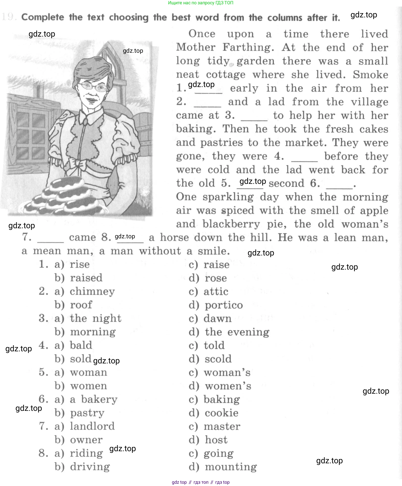 ГДЗ Английский язык (english), 11 класс рабочая тетрадь (activity book), авторы: Афанасьева Ольга Васильевна (Afanasyeva Olga), Михеева Ирина Владимировна (Mikheeva Irina), Баранова Ксения Михайловна (Baranova Ksenia), Мичугина Светлана Викторовна, издательство Просвещение, Москва, 2009, красного цвета, страница 62, номер 19, Условие