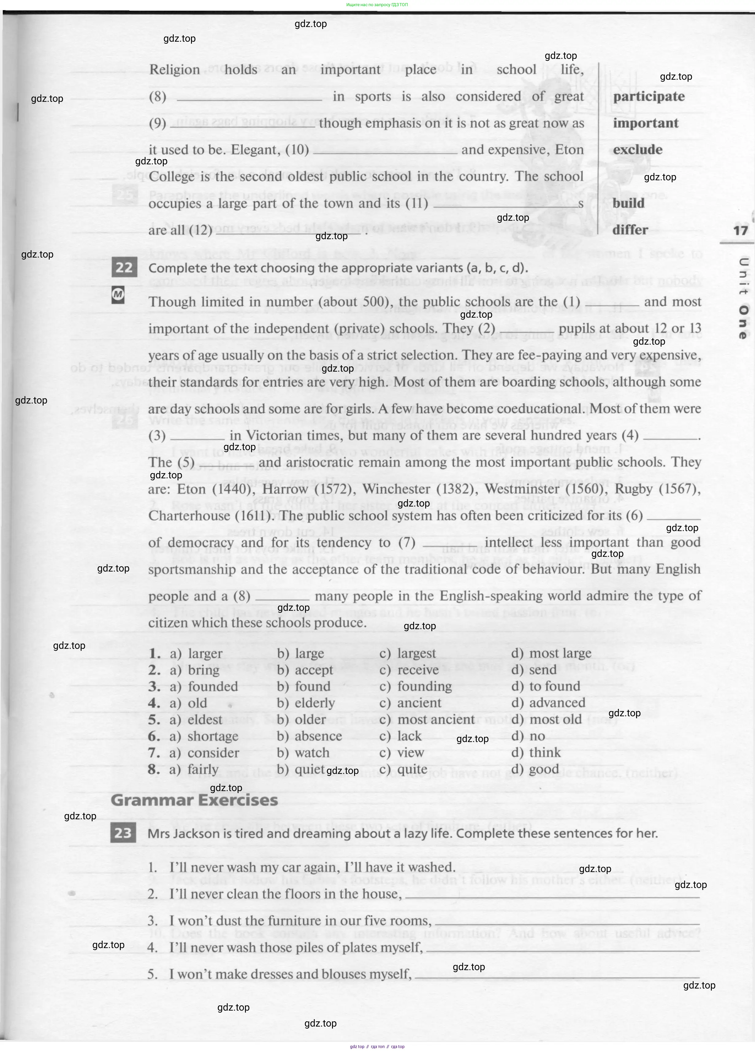 Английский язык (english), 11 класс рабочая тетрадь, авторы: Афанасьева Ольга Васильевна (Afanasyeva Olga), Михеева Ирина Владимировна (Mikheeva Irina), Баранова Ксения Михайловна (Baranova Ksenia), издательство Просвещение, Москва, 2016, белого цвета, страница 17
