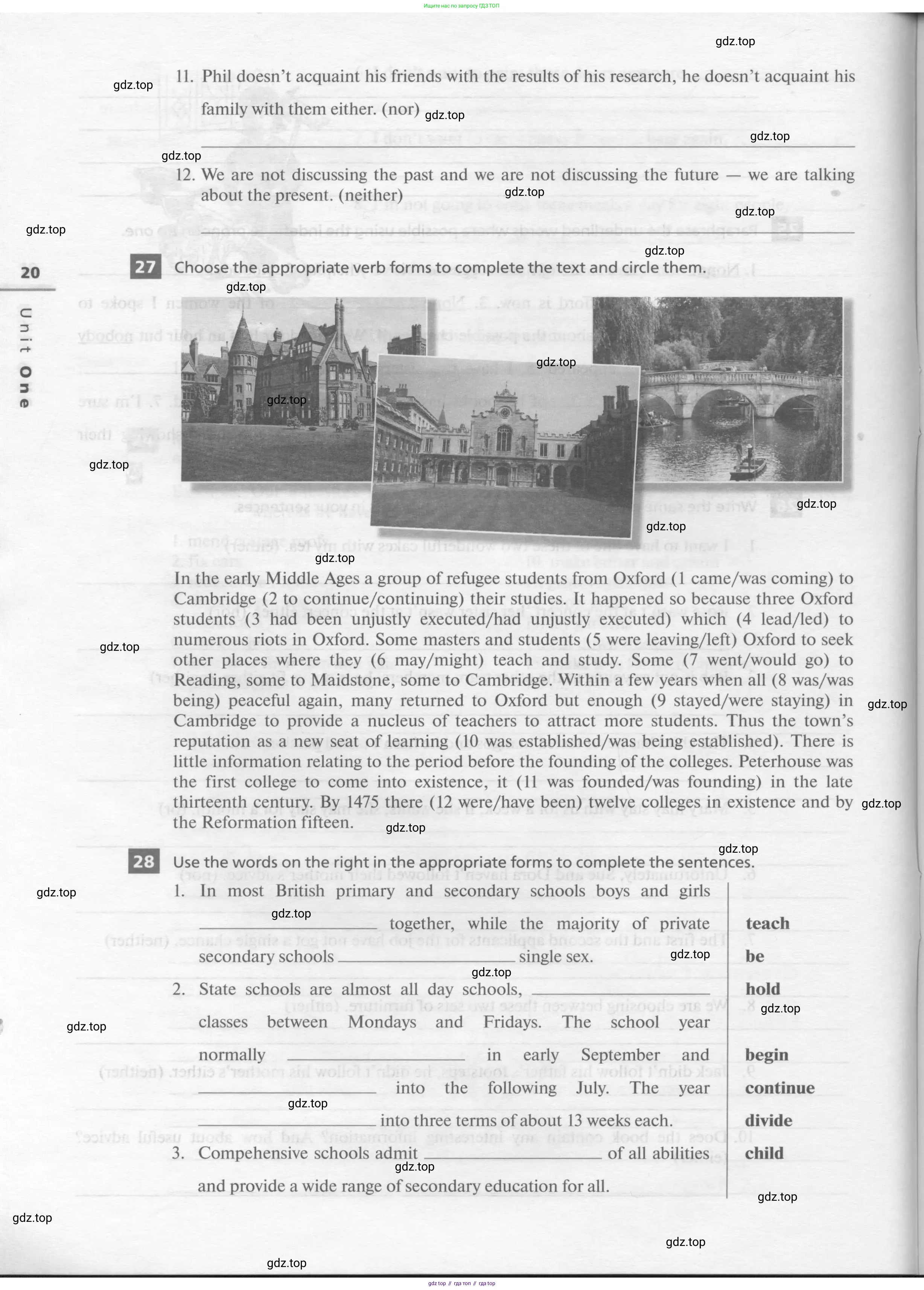 Английский язык (english), 11 класс рабочая тетрадь, авторы: Афанасьева Ольга Васильевна (Afanasyeva Olga), Михеева Ирина Владимировна (Mikheeva Irina), Баранова Ксения Михайловна (Baranova Ksenia), издательство Просвещение, Москва, 2016, белого цвета, страница 20